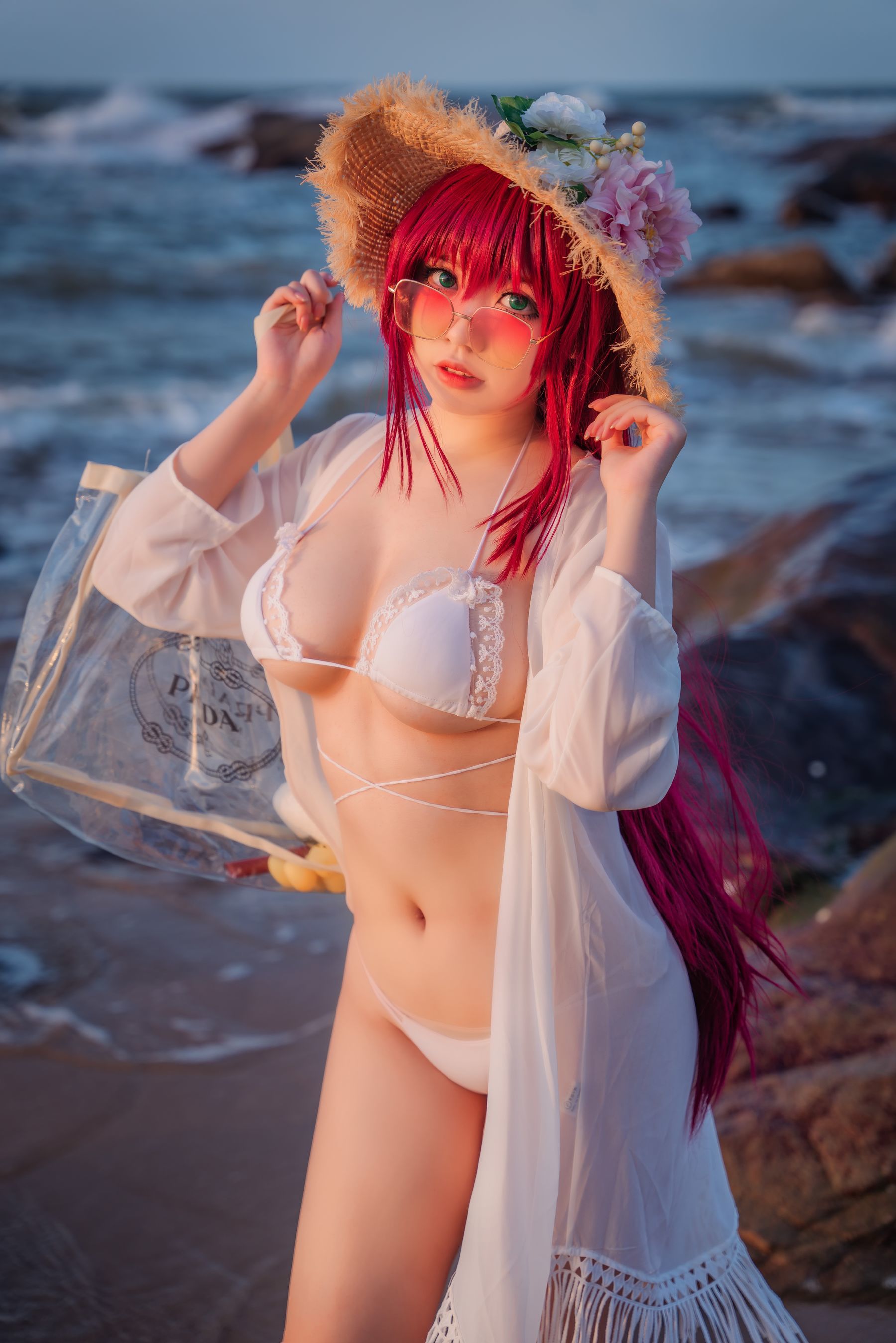 Tập ảnh Coser Ngôi sao Mạng] Ah Rị Rị_Ganlory - Xù Kù Phu Bộ đồ bơi