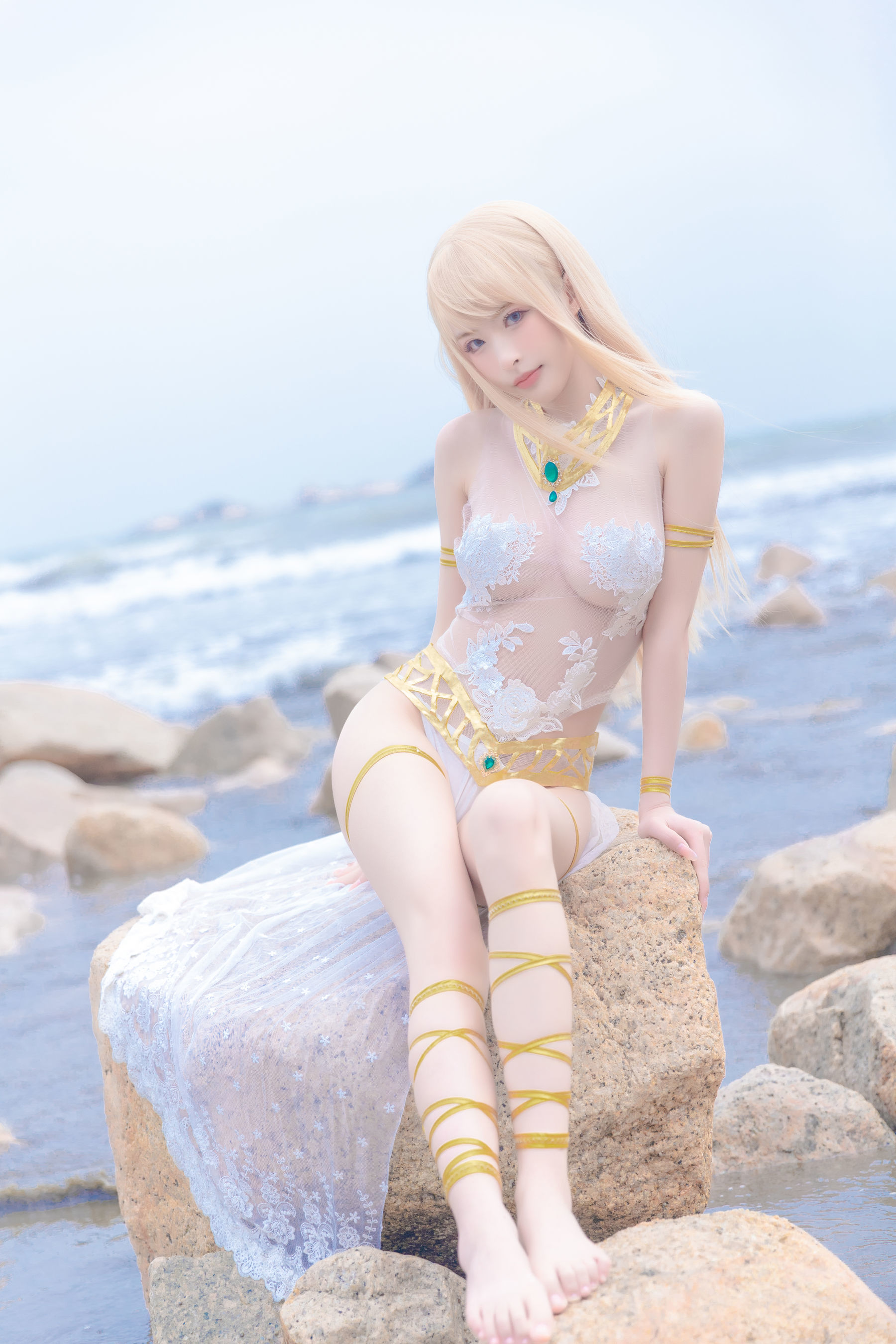 Ảnh chụp Coser nổi tiếng] Mỹ nhân Shimizu Yuno - Mary Rose bộ swimsuit trắng