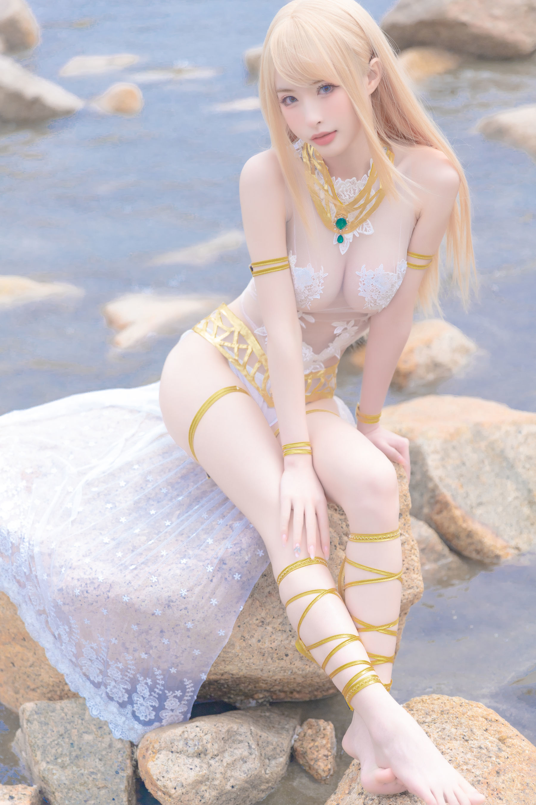 Ảnh chụp Coser nổi tiếng] Mỹ nhân Shimizu Yuno - Mary Rose bộ swimsuit trắng