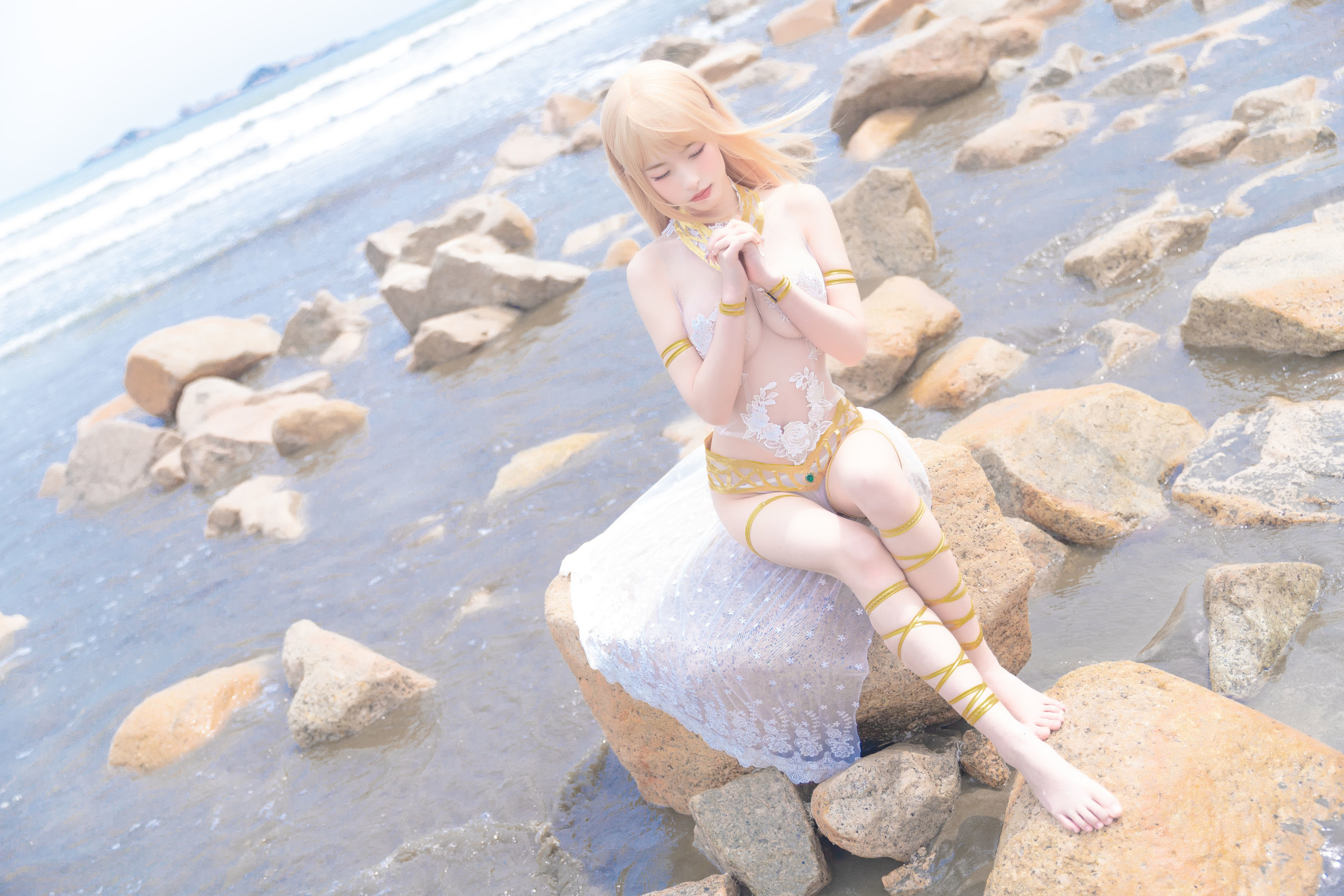 Ảnh chụp Coser nổi tiếng] Mỹ nhân Shimizu Yuno - Mary Rose bộ swimsuit trắng