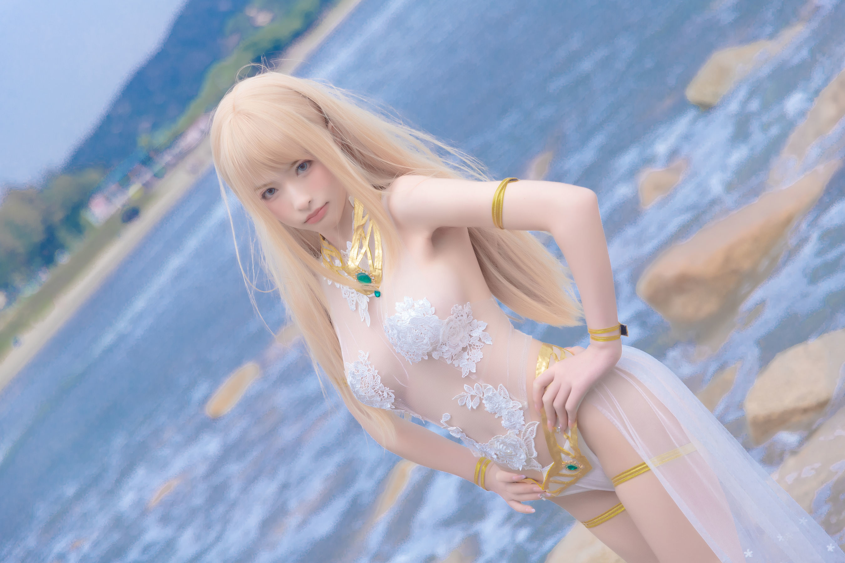 Ảnh chụp Coser nổi tiếng] Mỹ nhân Shimizu Yuno - Mary Rose bộ swimsuit trắng
