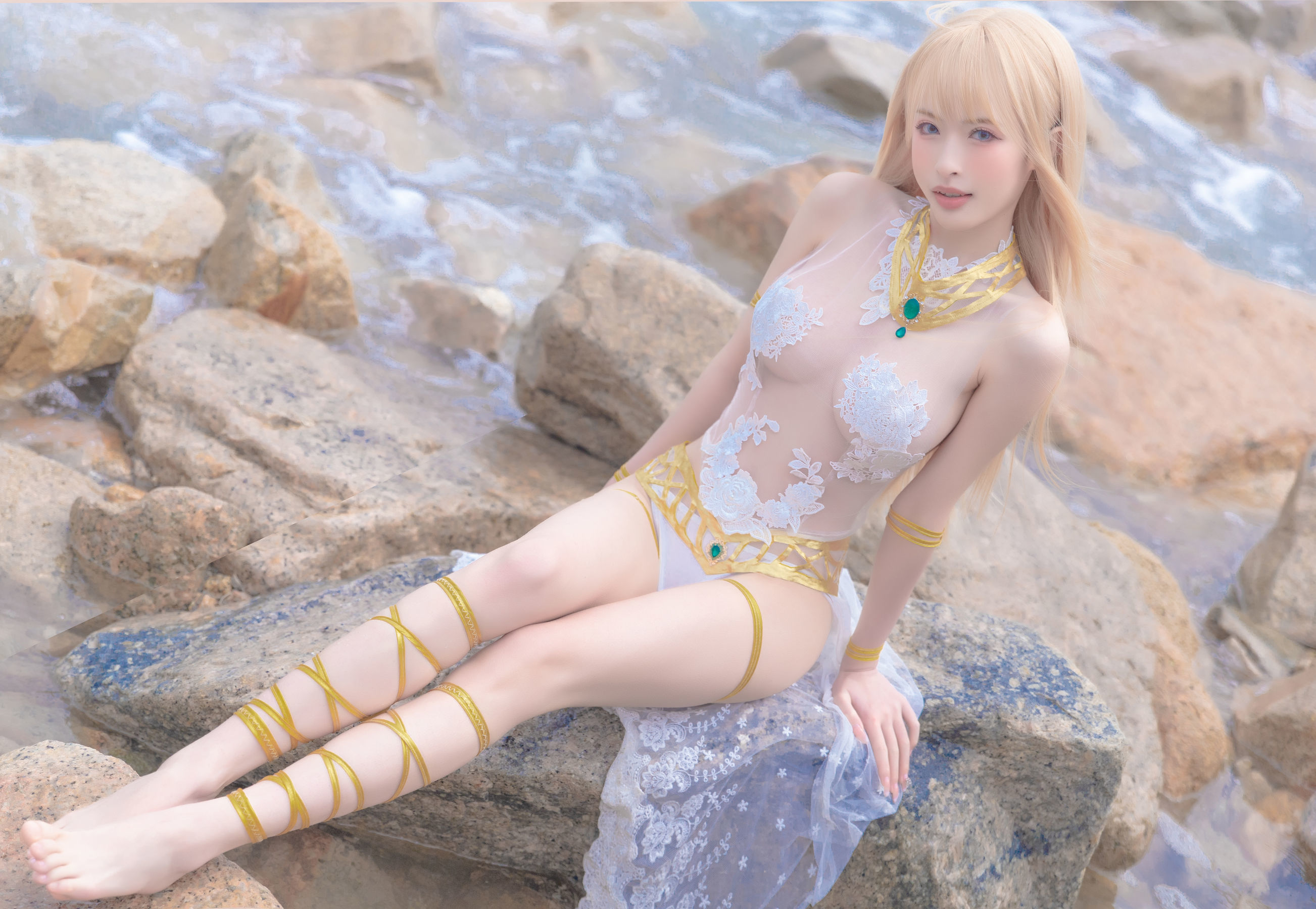 Ảnh chụp Coser nổi tiếng] Mỹ nhân Shimizu Yuno - Mary Rose bộ swimsuit trắng
