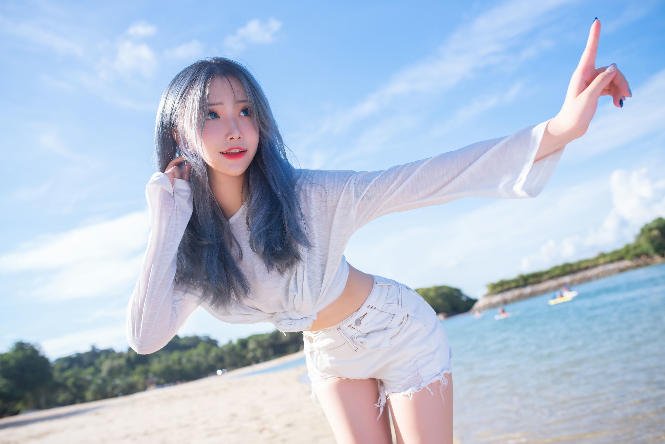 網紅COSER寫真] 花莉莉(Plant Lily) - Beach Lily