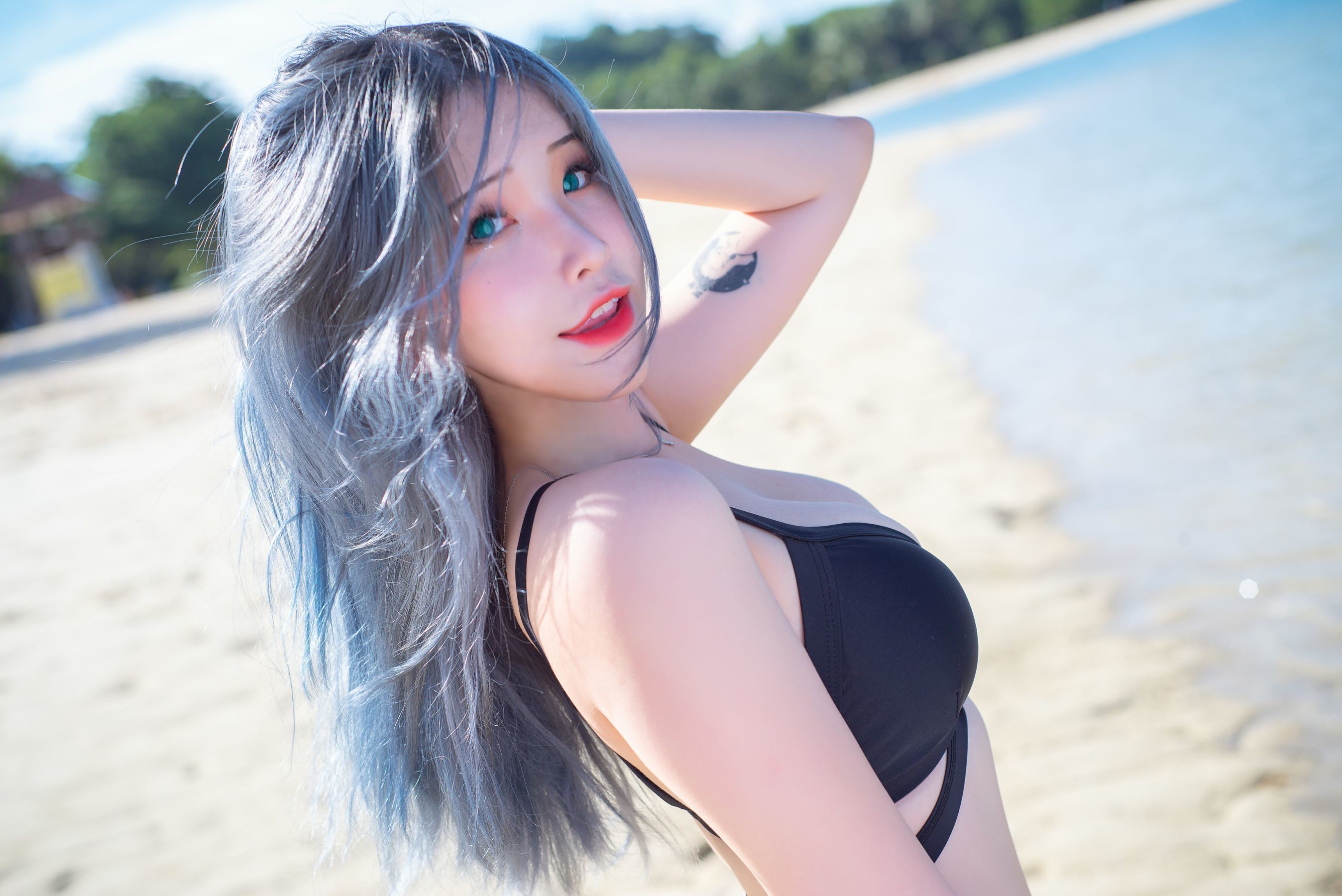 網紅COSER寫真] 花莉莉(Plant Lily) - Beach Lily