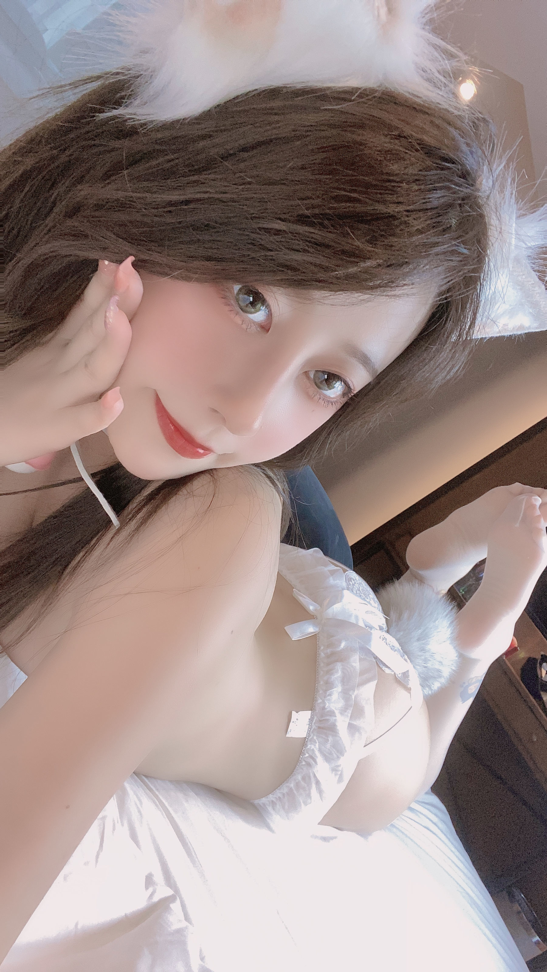 ネット有名人COSER写真] 萌え系ナシちゃん nice - レース白狐