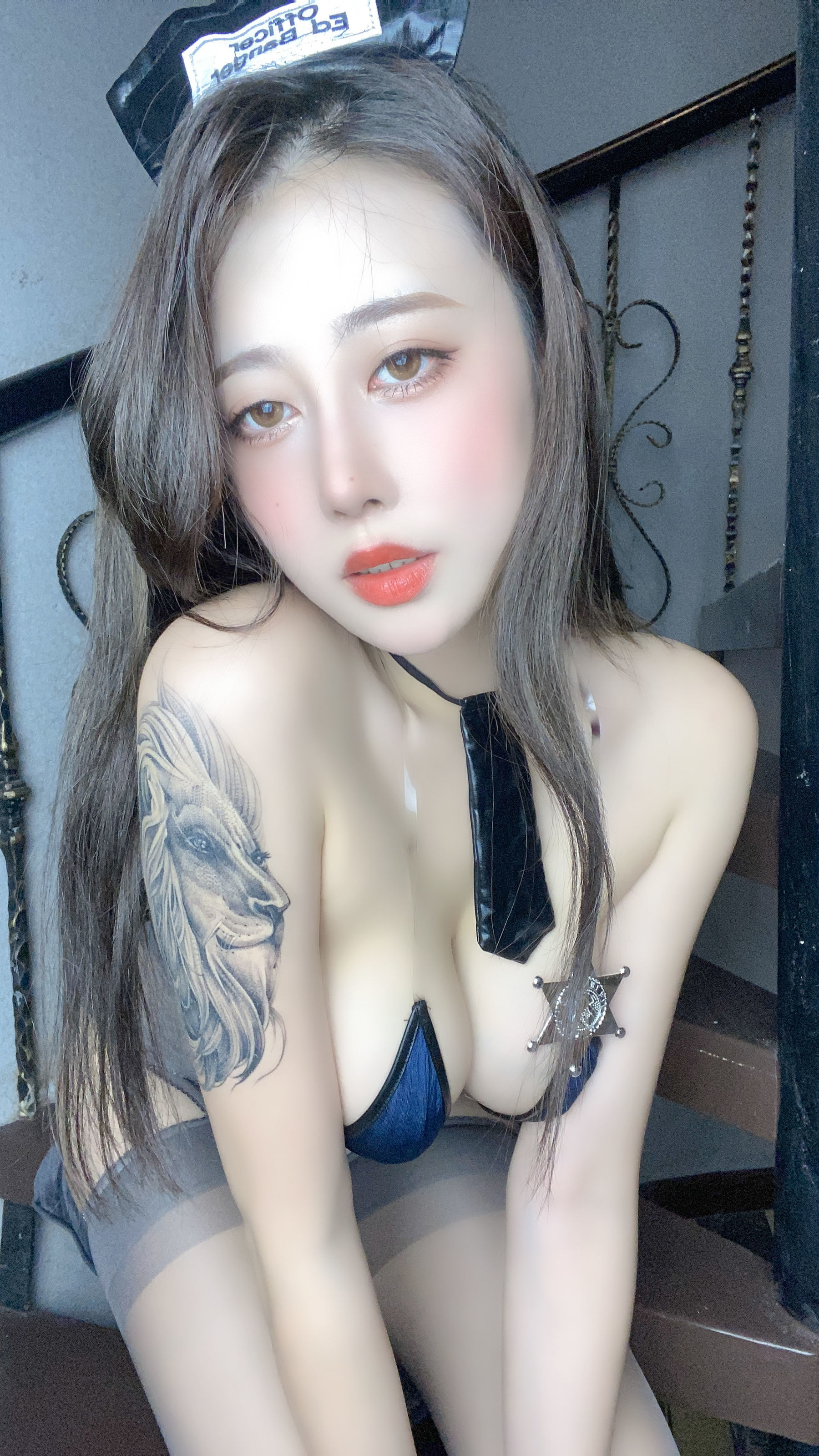 網紅COSER 萌妹奈汐醬nice SM007 絲襪紋身寫真