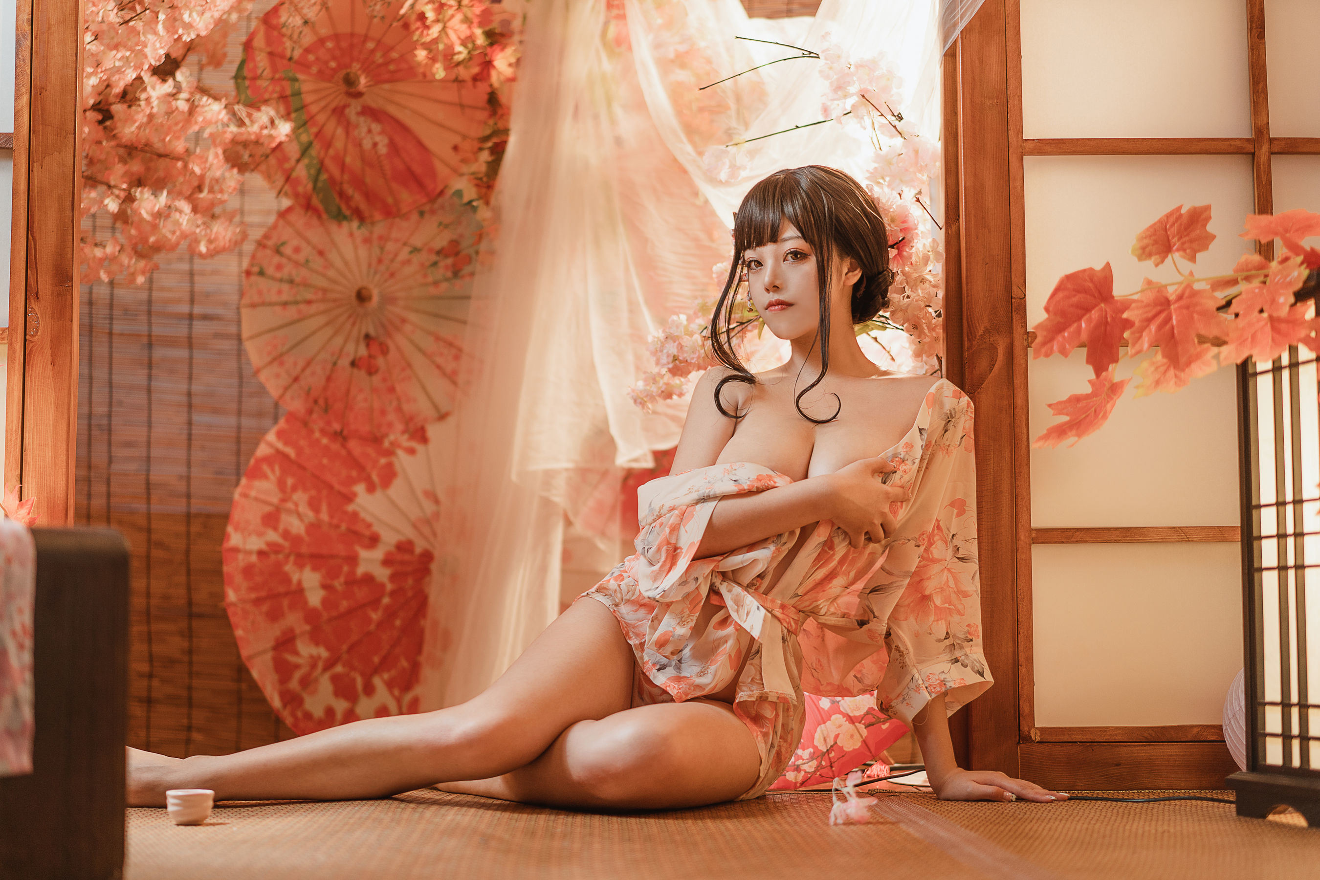 ネット有名人COSER写真] 萌え系お姉さん蜜汁猫裘 - 浴娘2