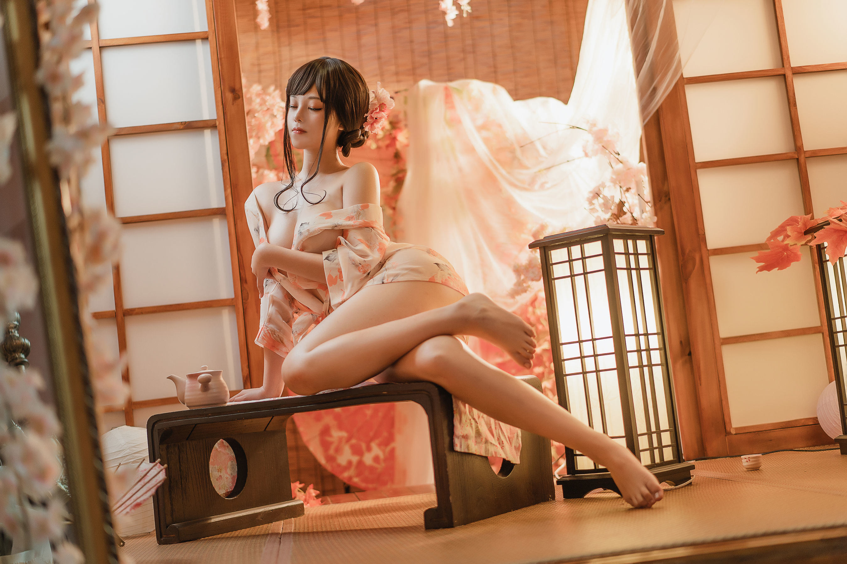 ネット有名人COSER写真] 萌え系お姉さん蜜汁猫裘 - 浴娘2
