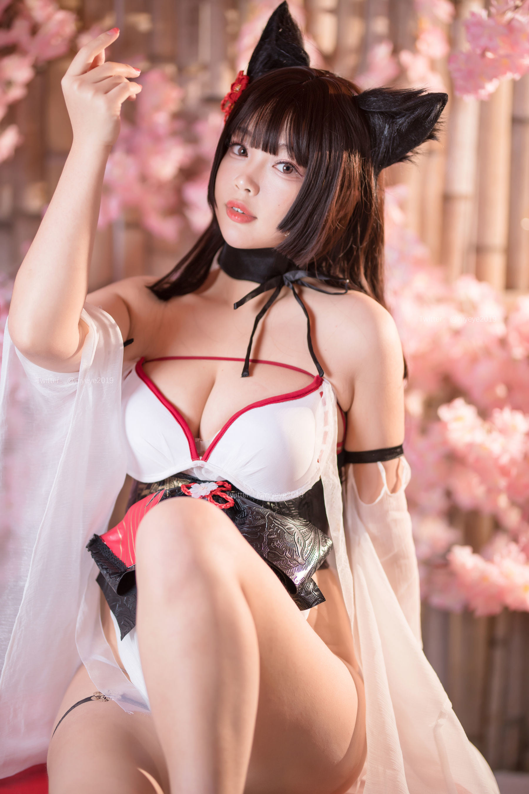 Ảnh chụp Coser nổi tiếng] Hệ moe - Cô chị - Bạch Dạ - Áo tắm ướt thân