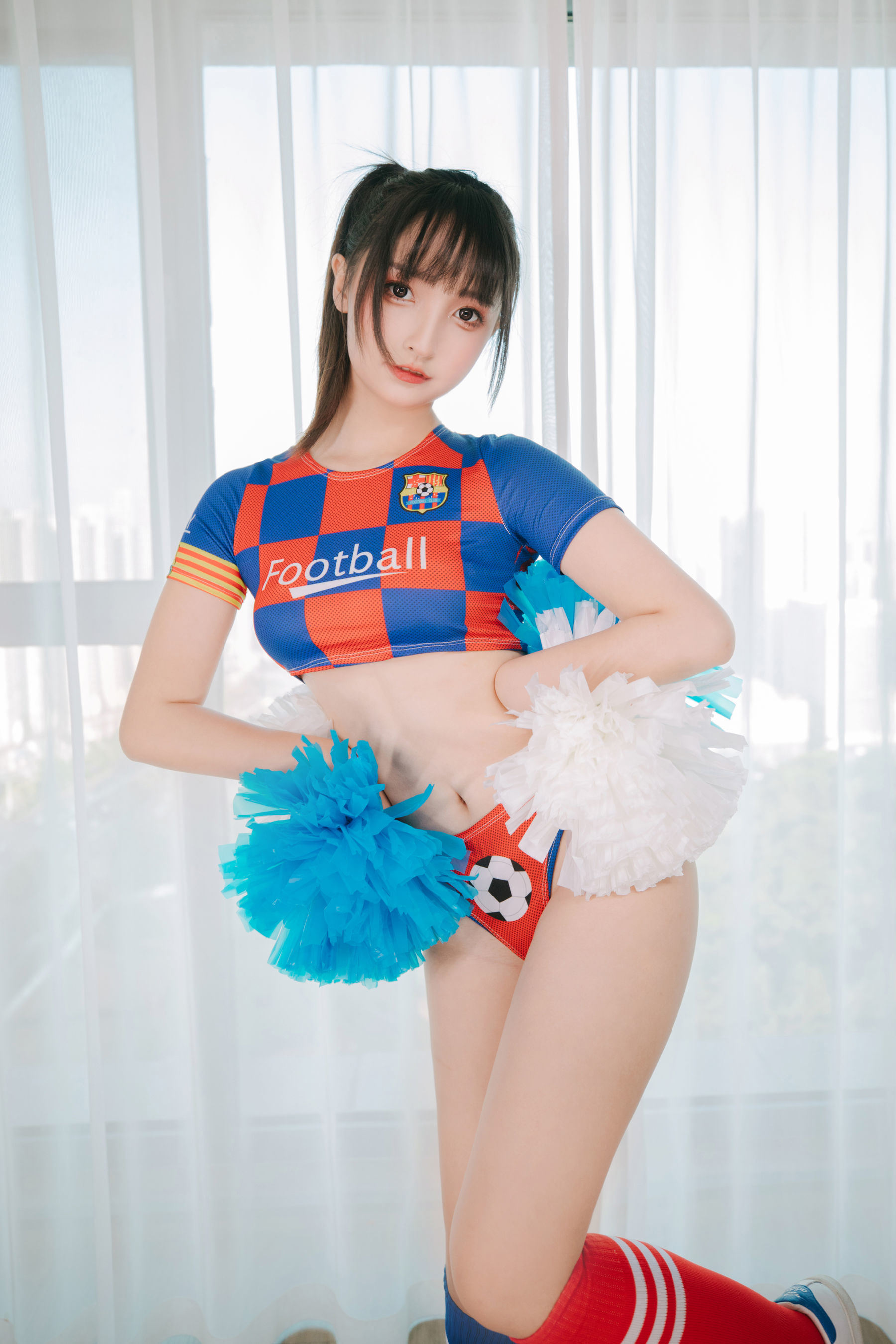 ネットコスプレイヤー写真集] ロリィ神楽バンマフユのチアガール少女