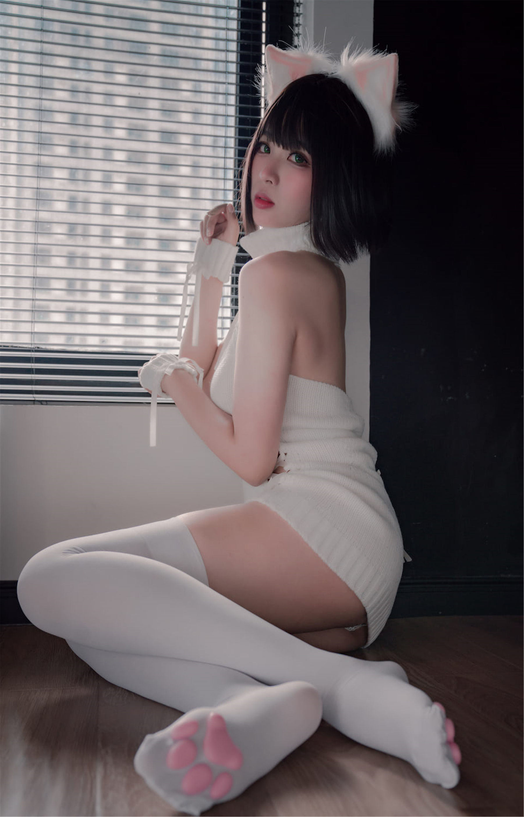網紅COSER寫真] 軒蕭學姐 - 貓爪襪