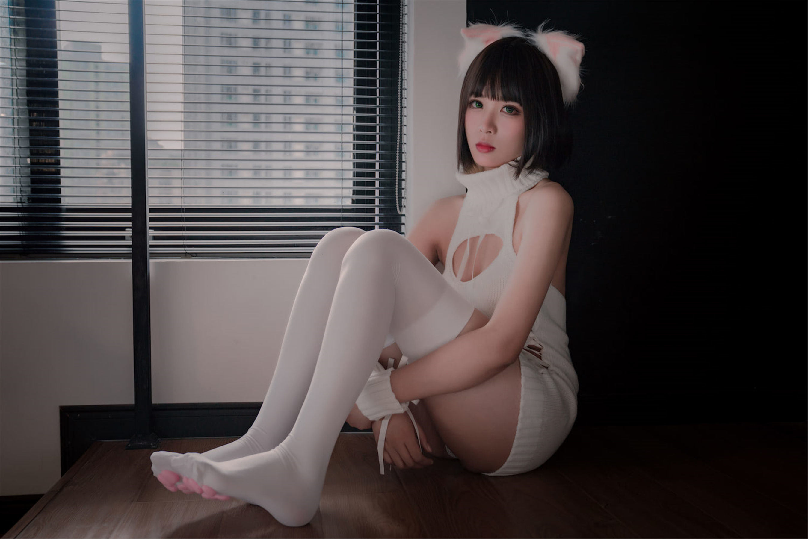 網紅COSER寫真] 軒蕭學姐 - 貓爪襪