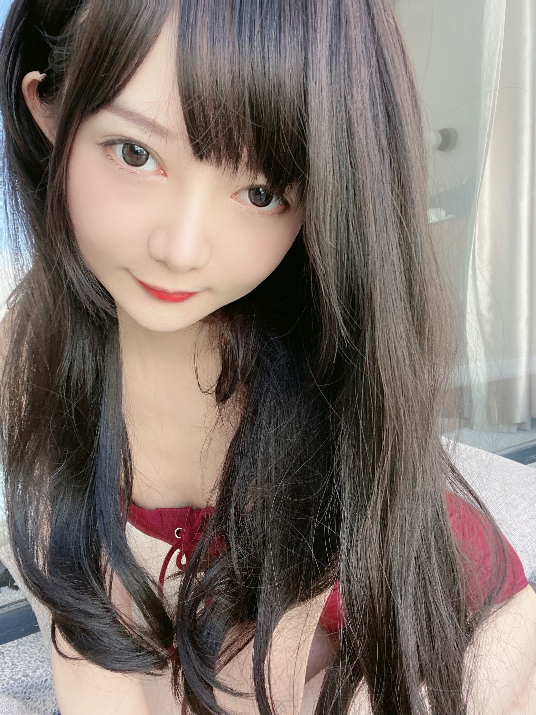 Welfare COS] 51 Jiang - Black and Red Swimsuit