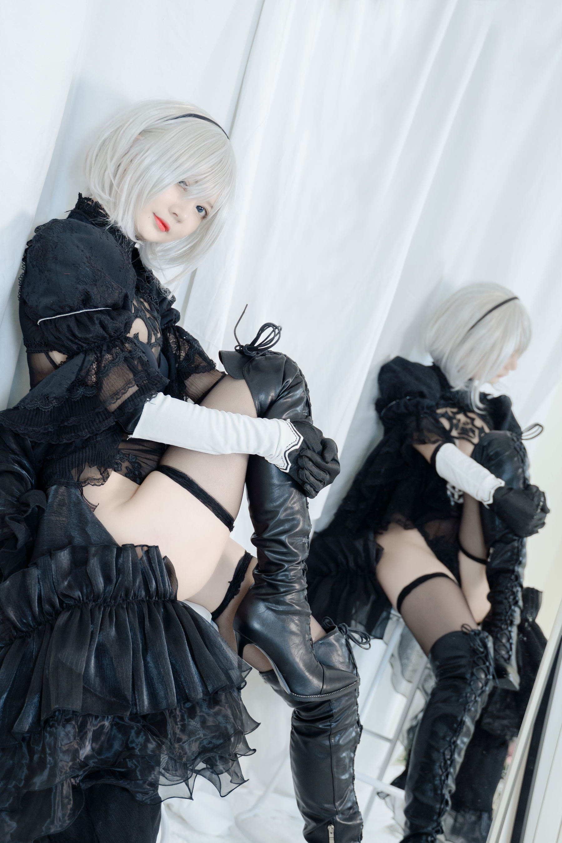 Welfare Cosplay] 51 Jiang - 2B Black Wedding Dress