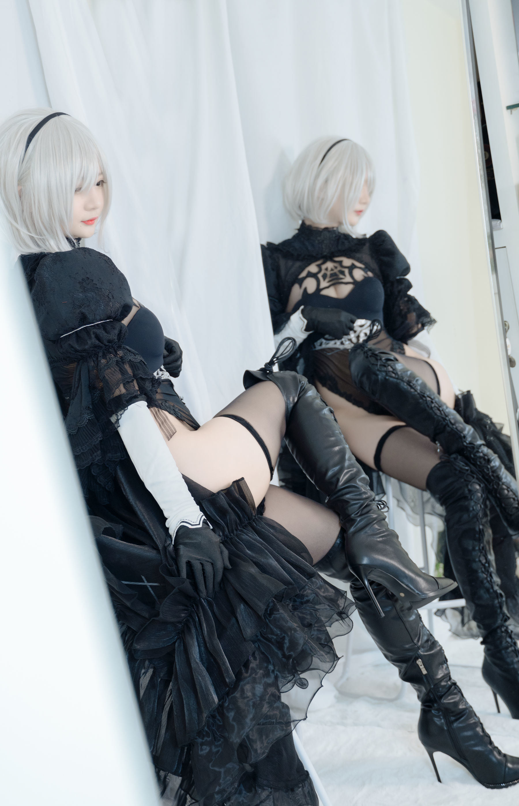 Welfare Cosplay] 51 Jiang - 2B Black Wedding Dress