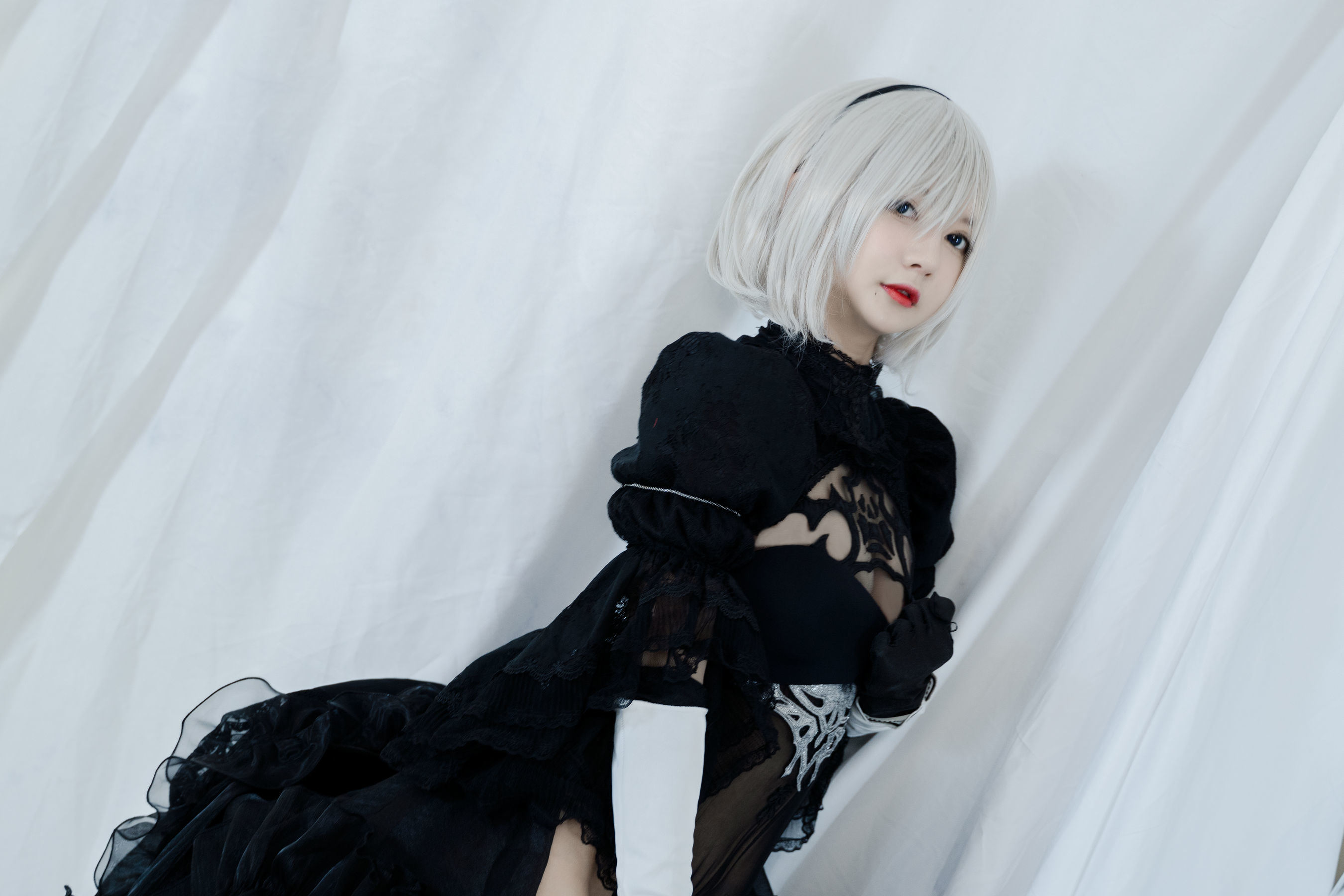 Welfare Cosplay] 51 Jiang - 2B Black Wedding Dress