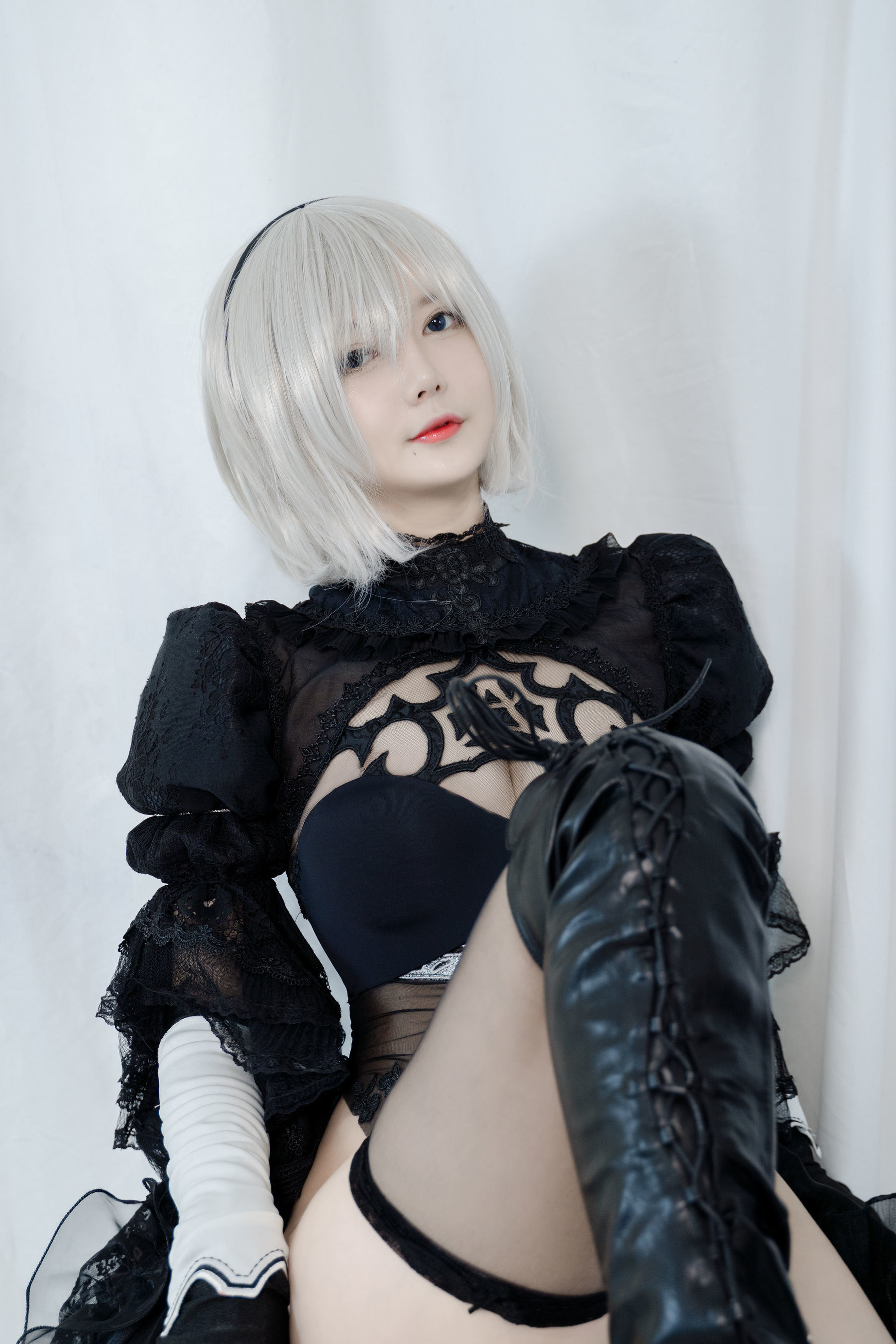 Welfare Cosplay] 51 Jiang - 2B Black Wedding Dress