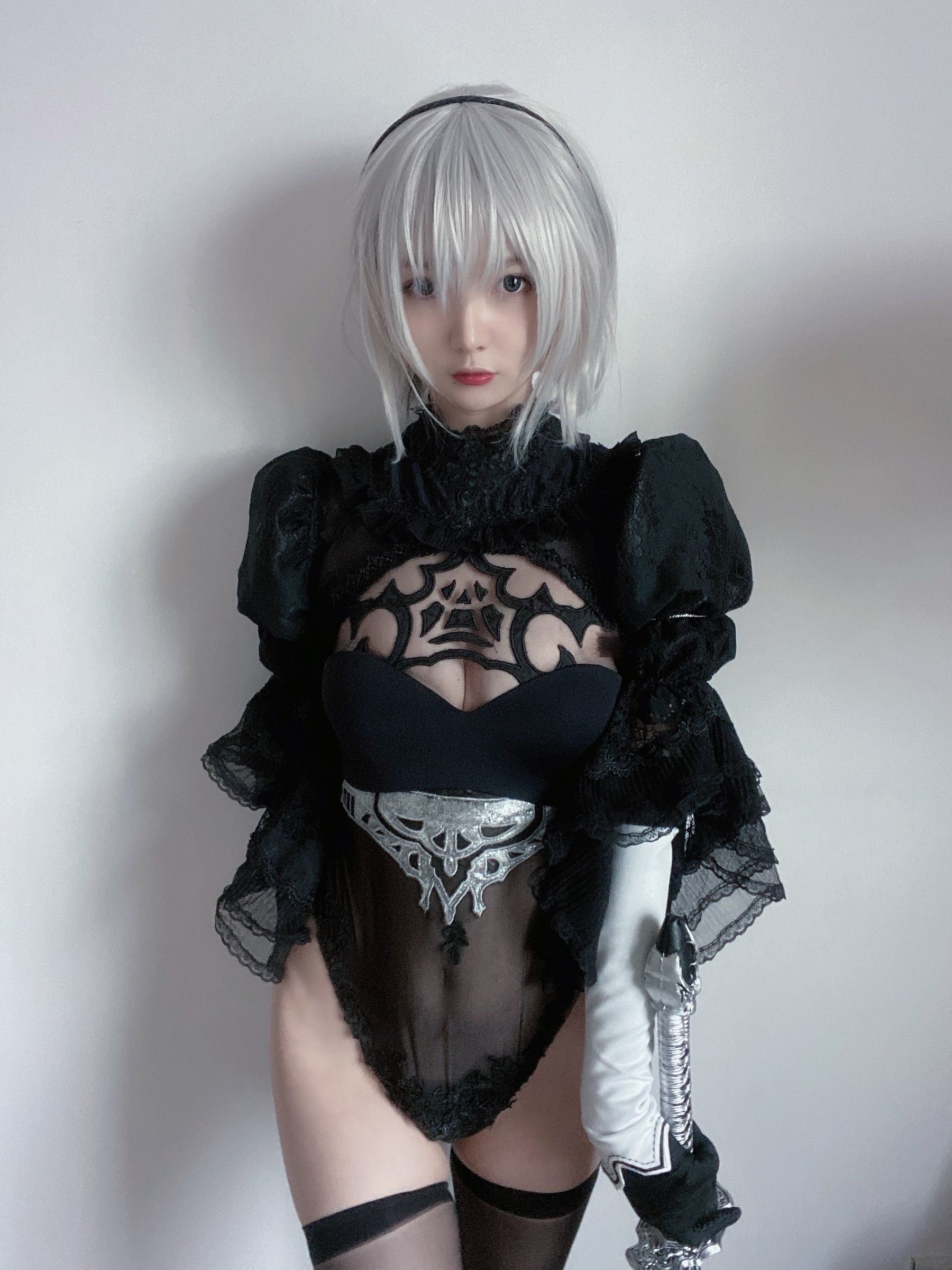 Phúc lợi COS] 51 Jiang - 2B váy cưới đen