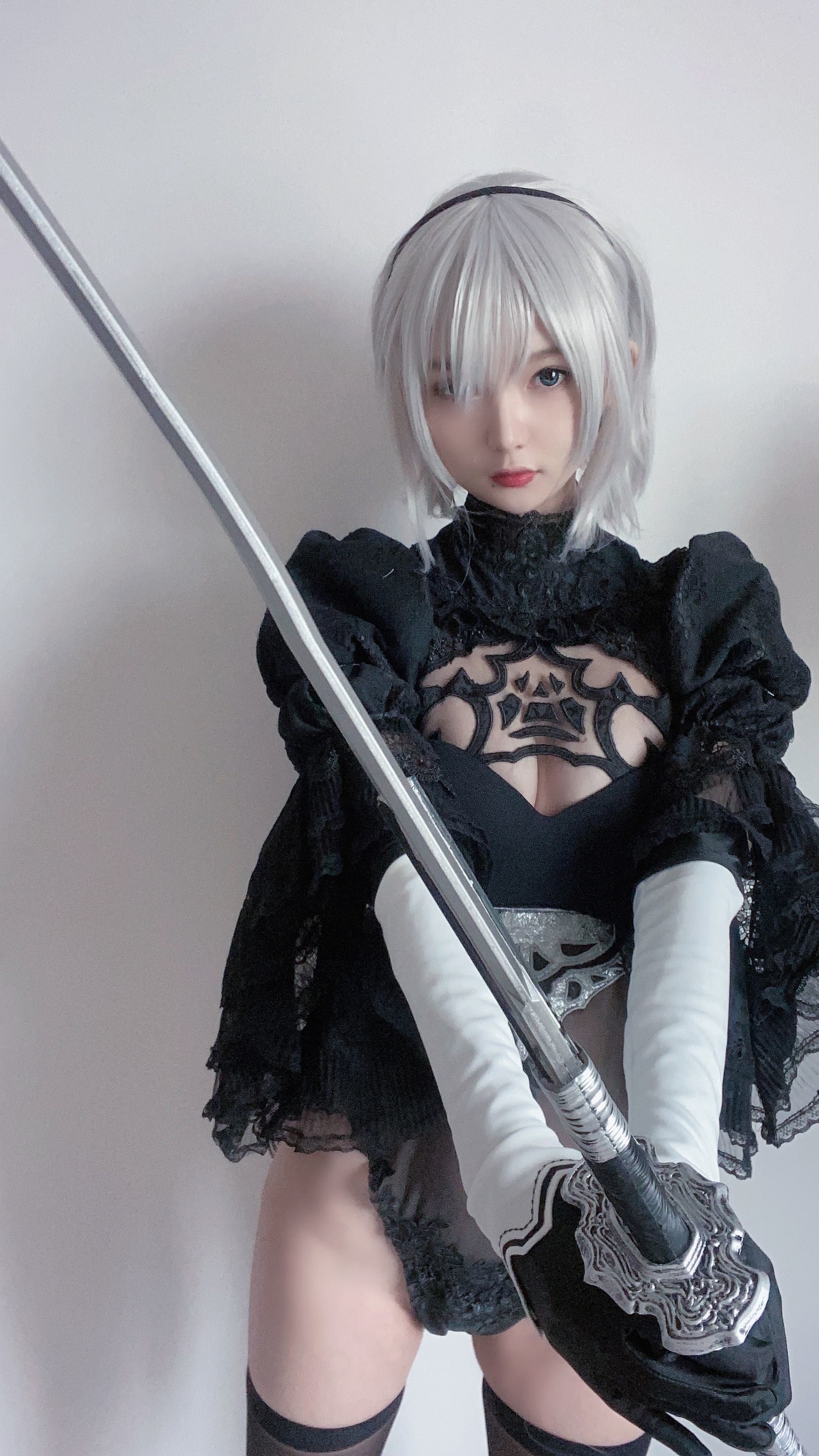 Phúc lợi COS] 51 Jiang - 2B váy cưới đen