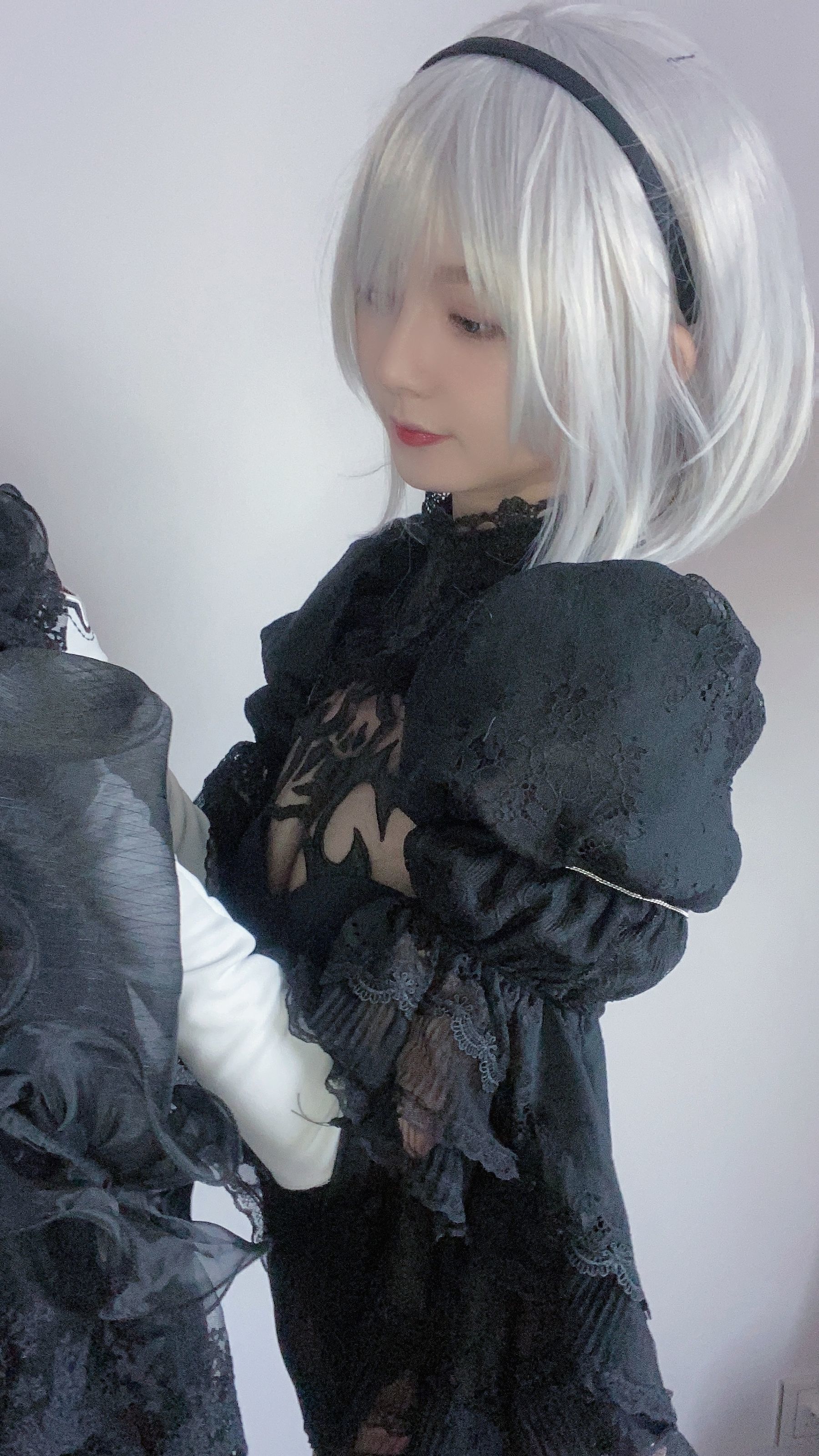 Phúc lợi COS] 51 Jiang - 2B váy cưới đen