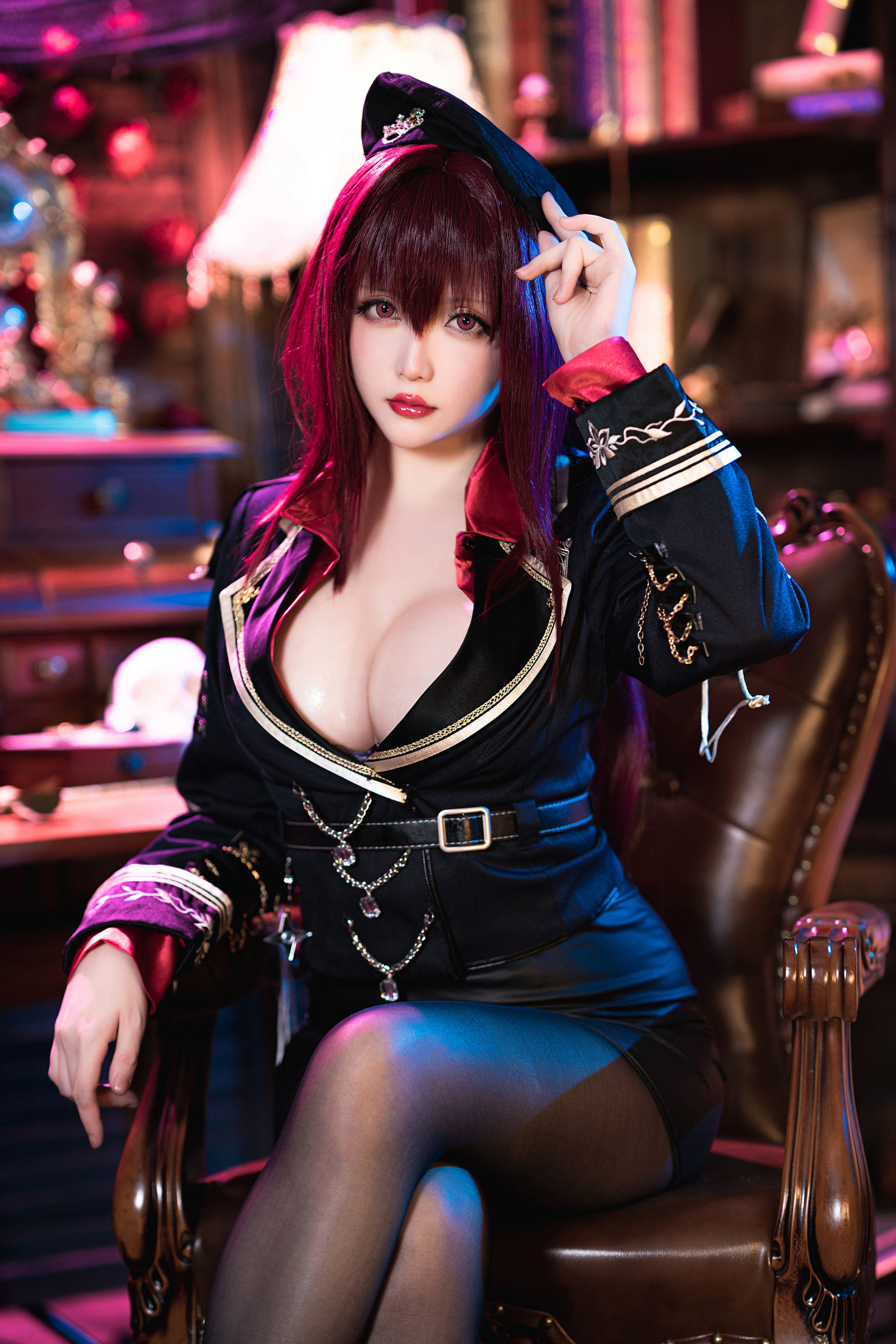 サービスCOS] コスプレイヤーお姉さん 星之迟迟 - スカサハ-真紅教銃