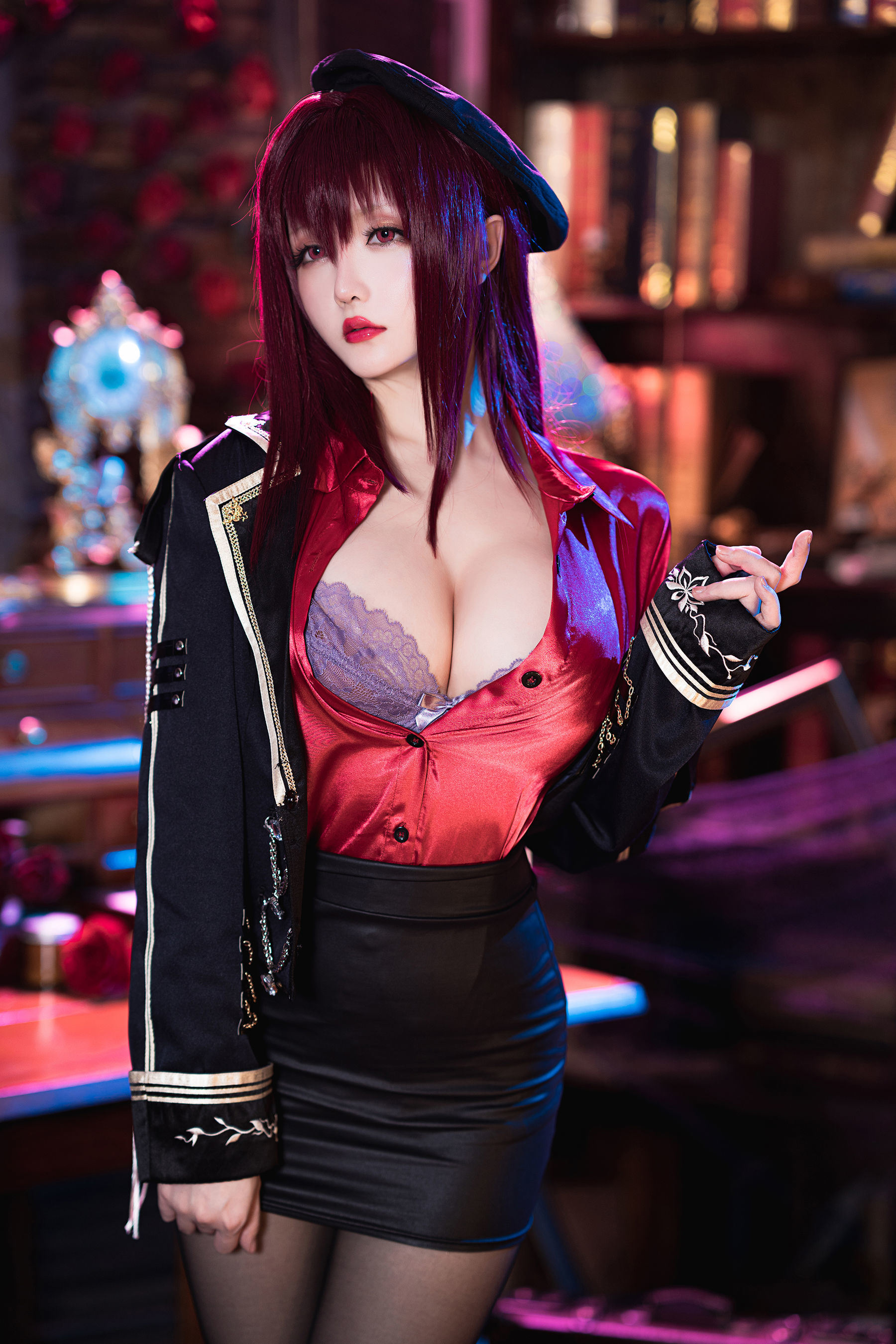 Phúc Lợi COS] Coser tiểu thư Sao Chi Trì Trì - Scáthach - Súng Chân Hồng Giáo