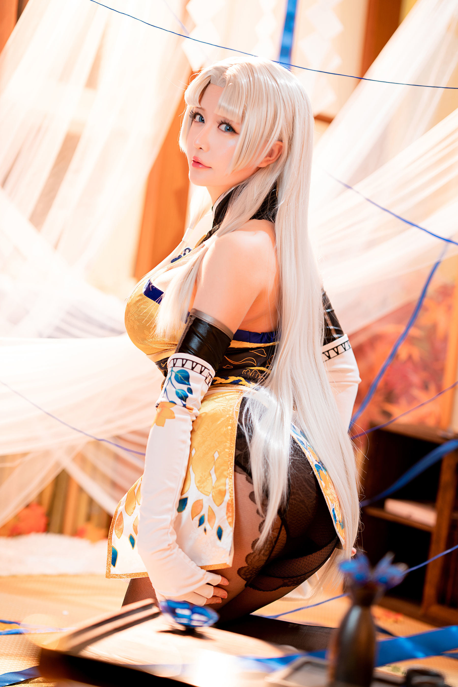 福利COS] Coser小姐姐星之遲遲 - 胡桃