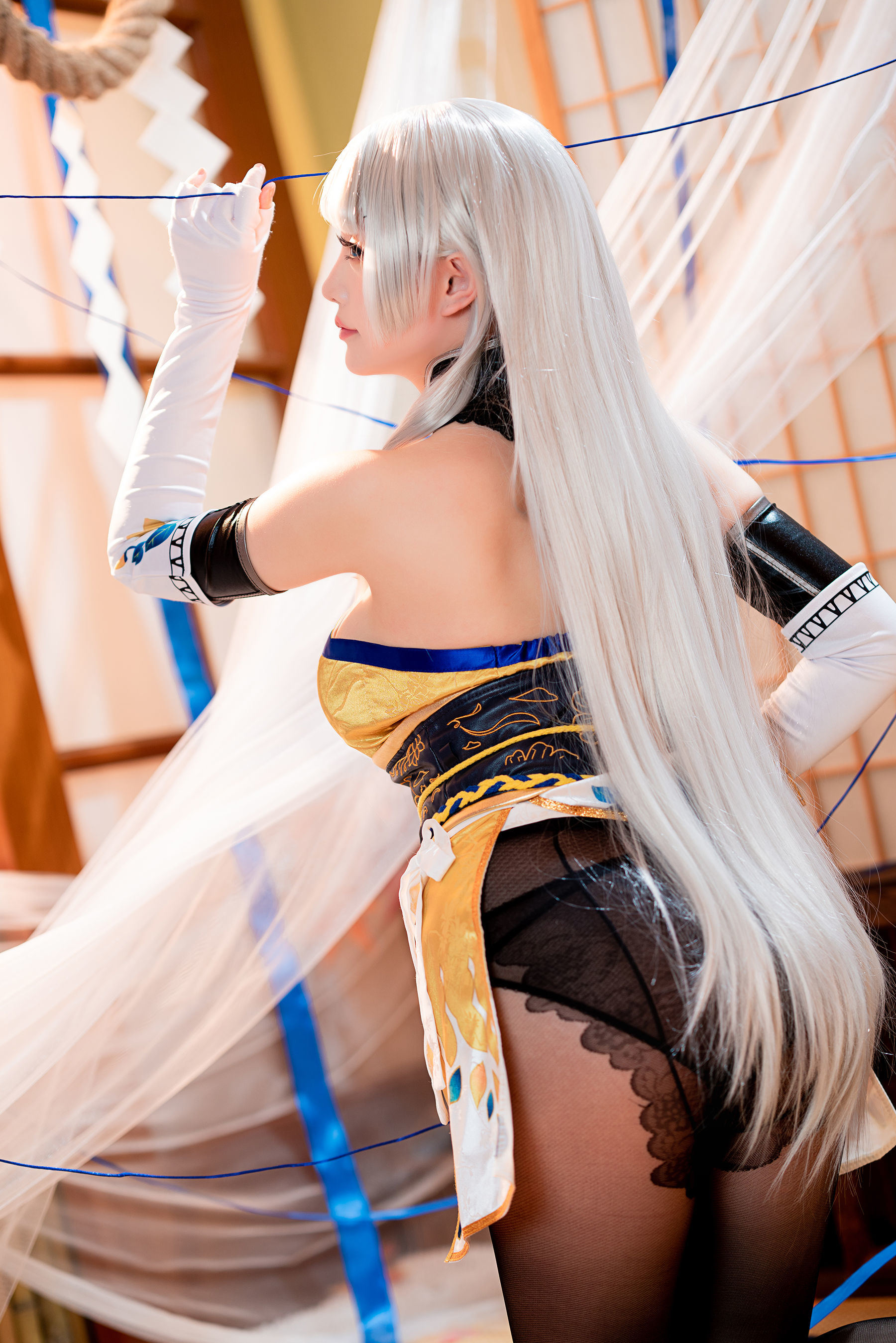 福利COS] Coser小姐姐星之遲遲 - 胡桃