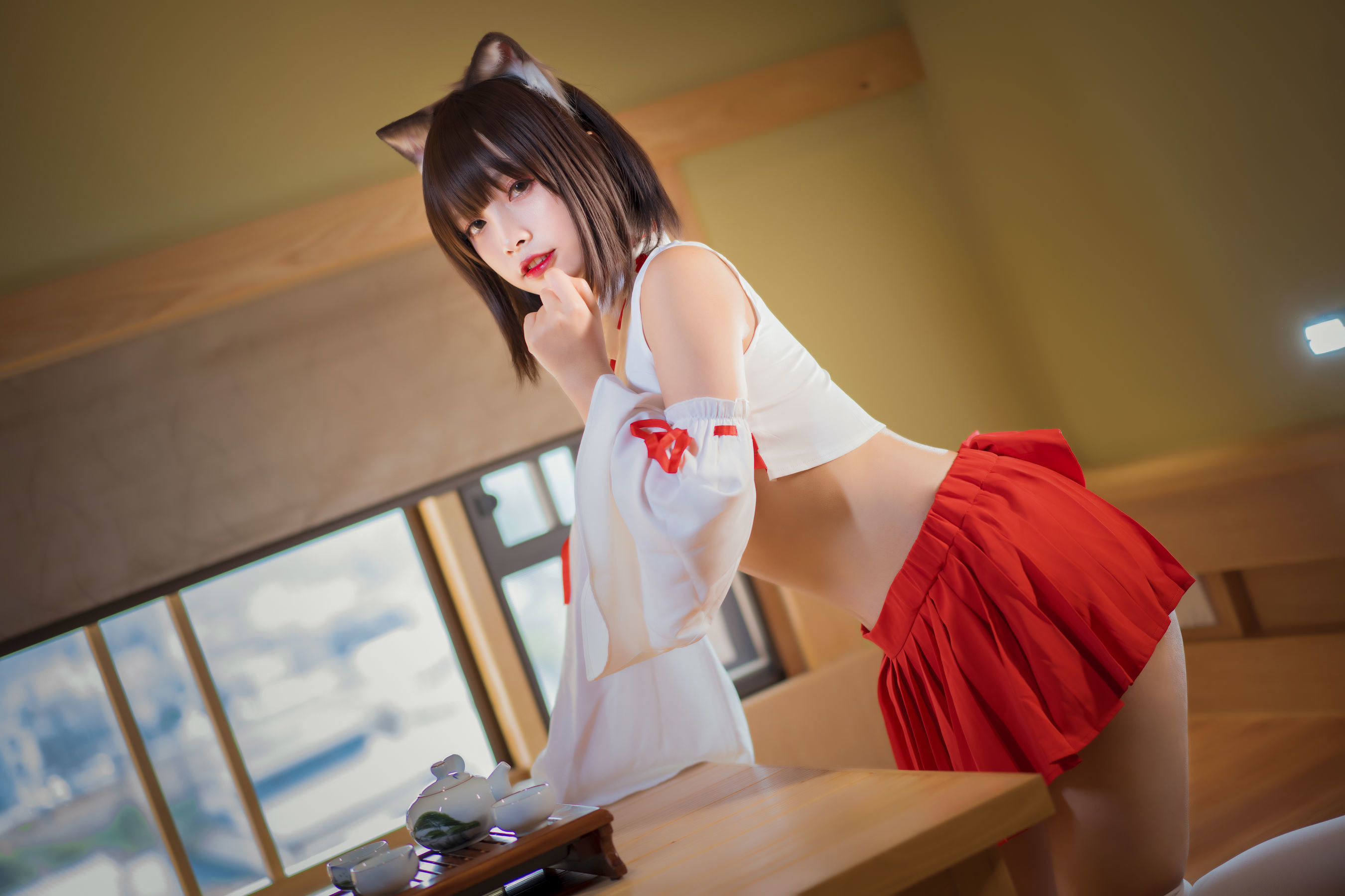 Cosplay Phúc lợi] Neko-Vivi - Miko