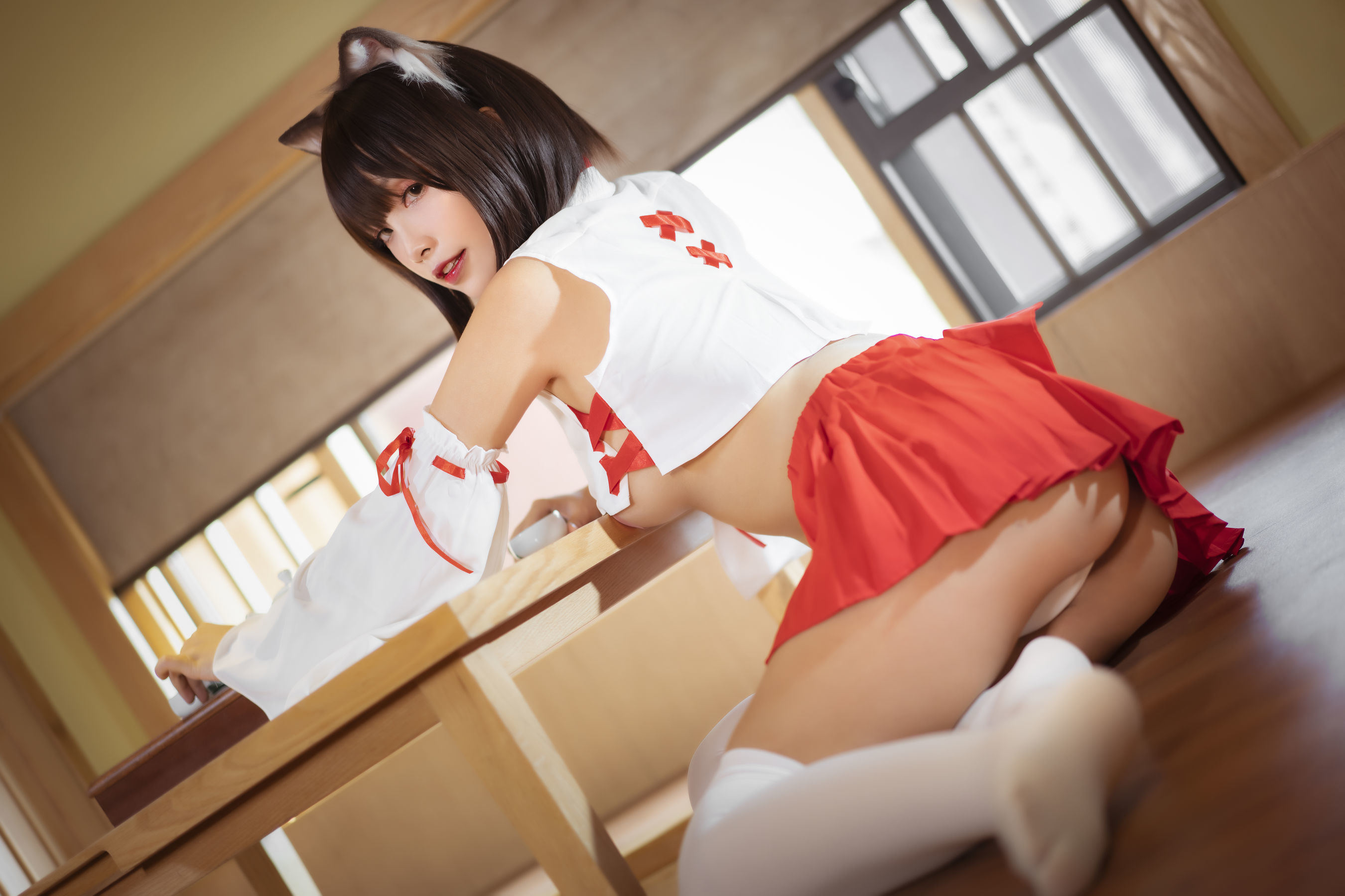 Cosplay Phúc lợi] Neko-Vivi - Miko