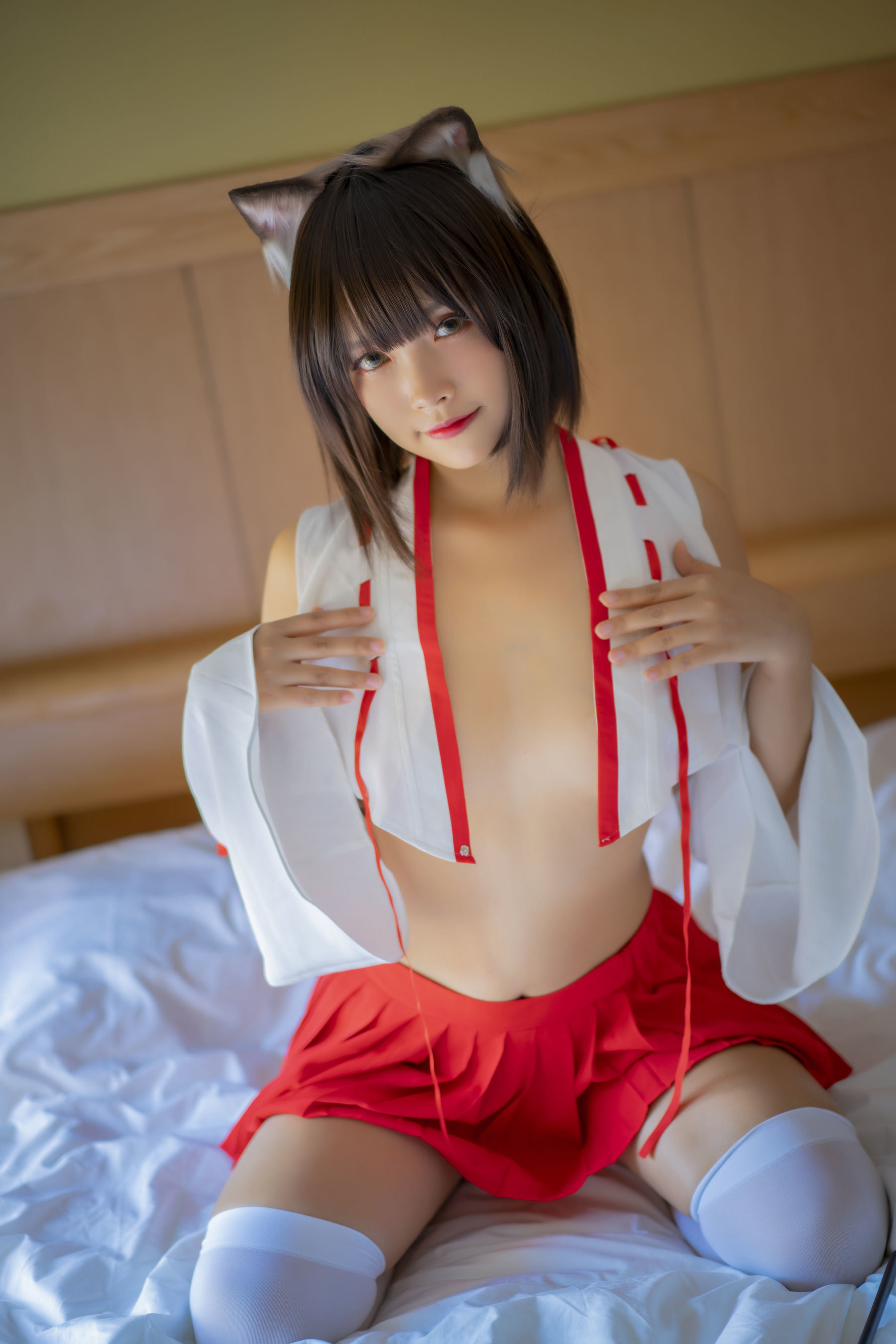 福利COS] ネコ-薇薇 - 巫女