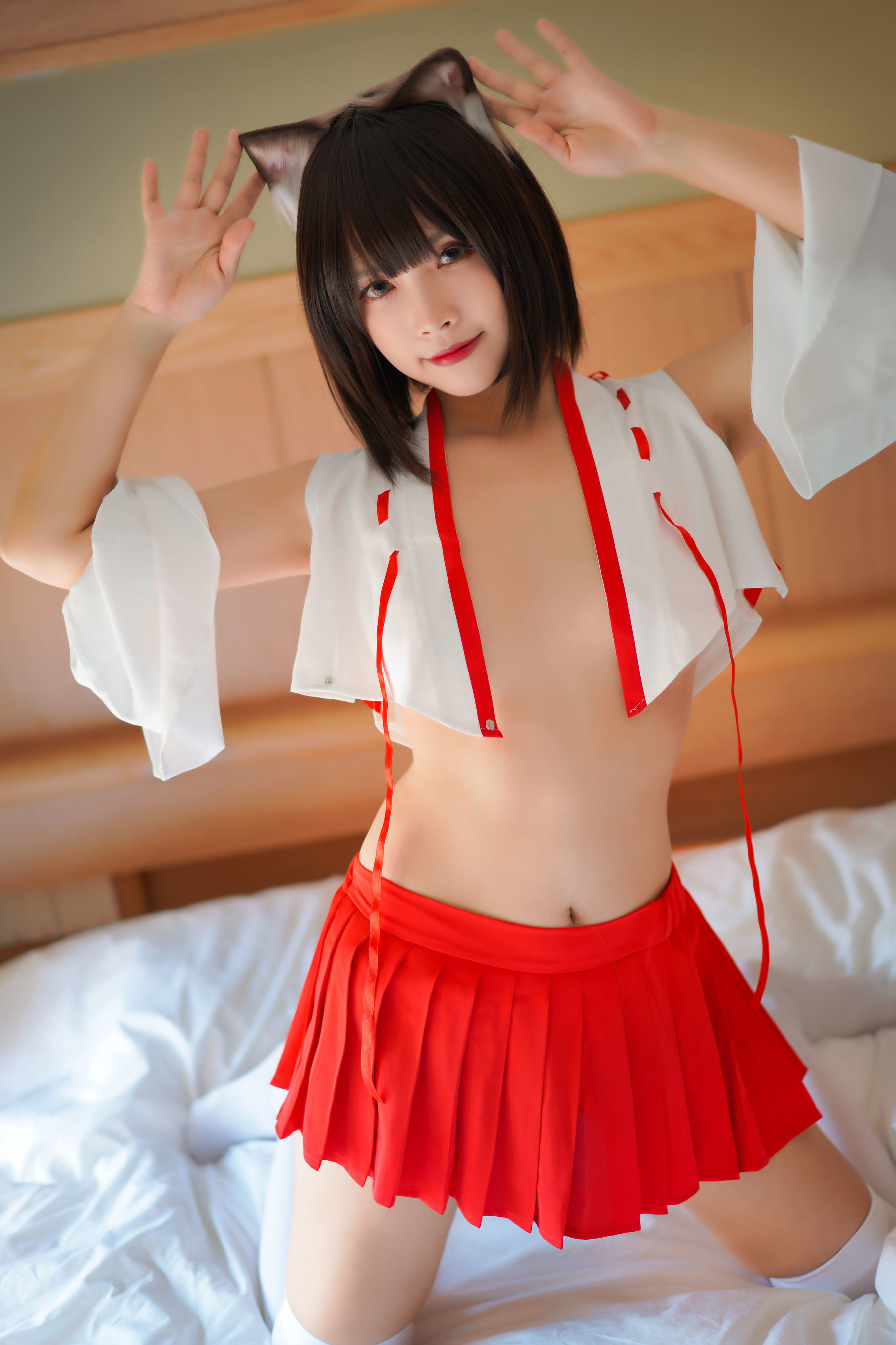 福利COS] ネコ-薇薇 - 巫女