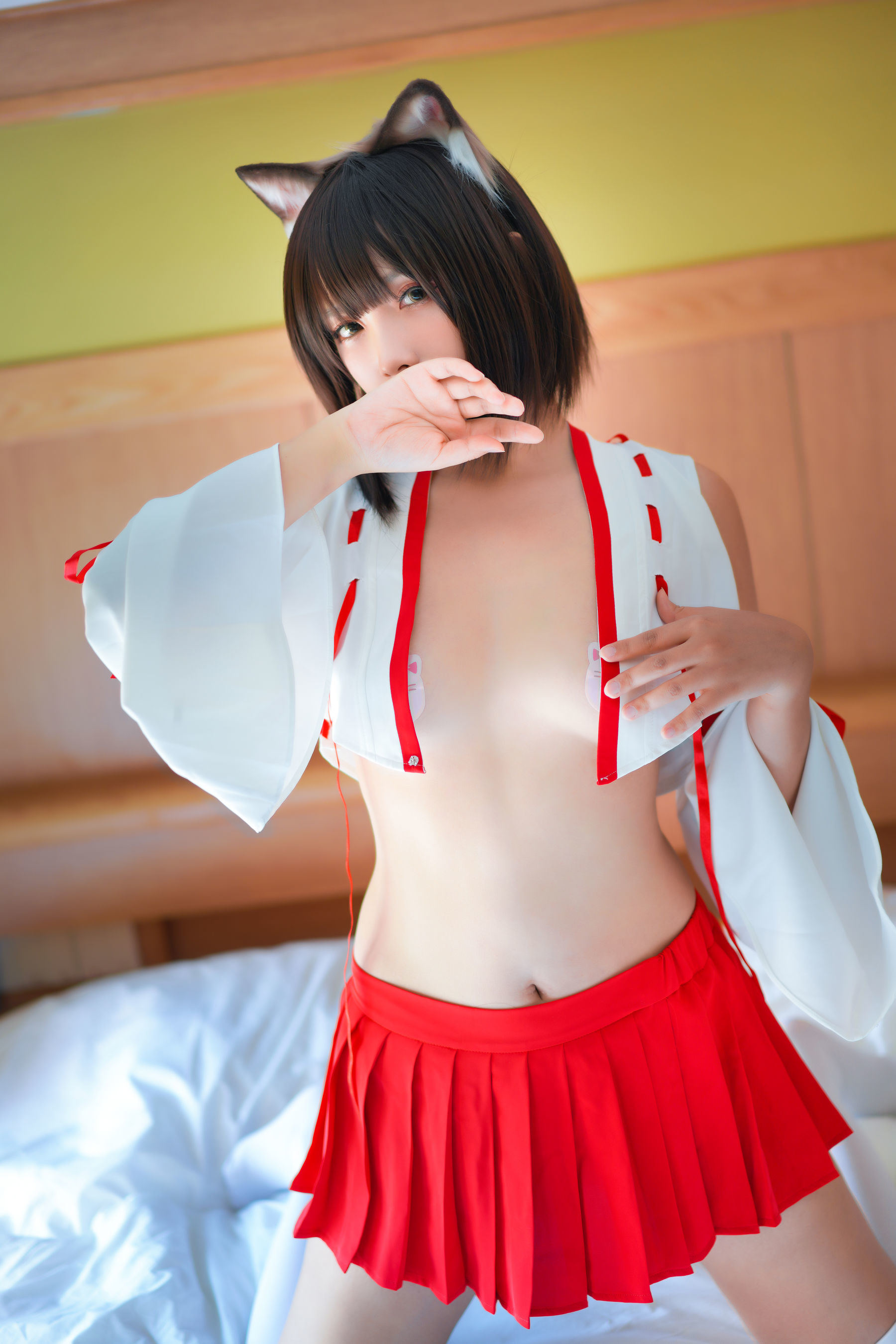 福利COS] ネコ-薇薇 - 巫女