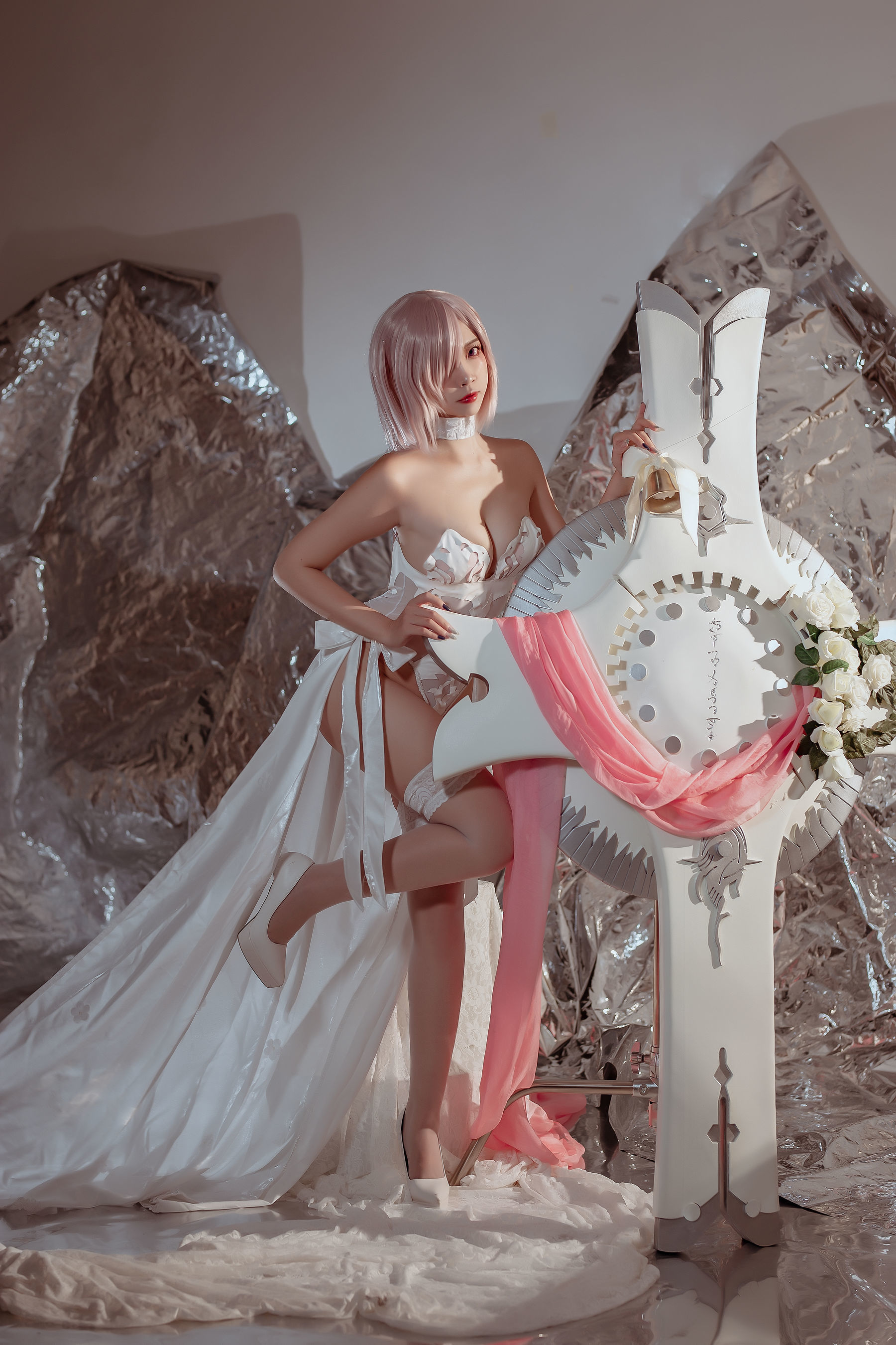 Welfare Cosplay] Popular Cosplayer Nisa - Fate Mashu Wedding Dress