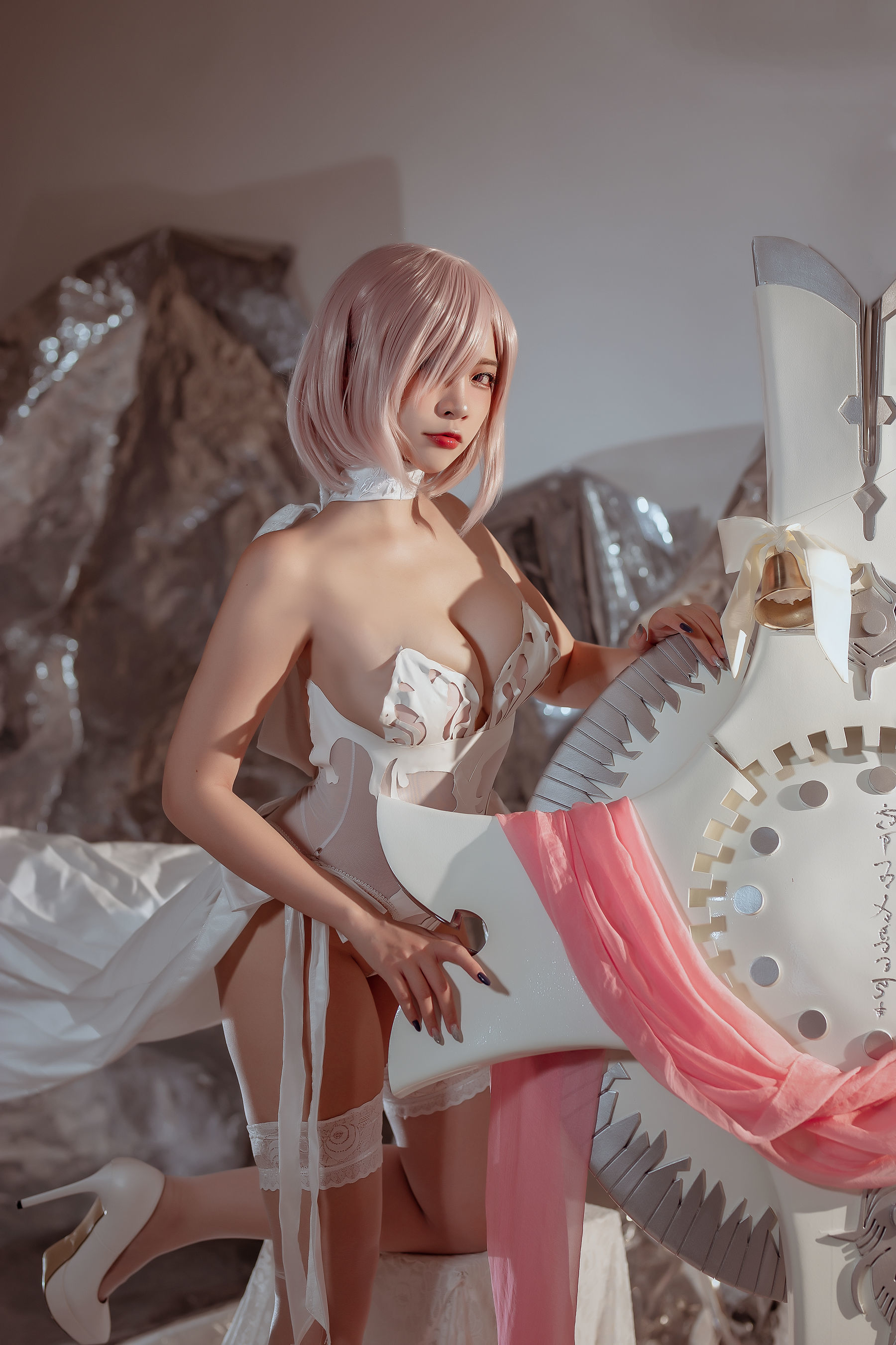 Welfare Cosplay] Popular Cosplayer Nisa - Fate Mashu Wedding Dress