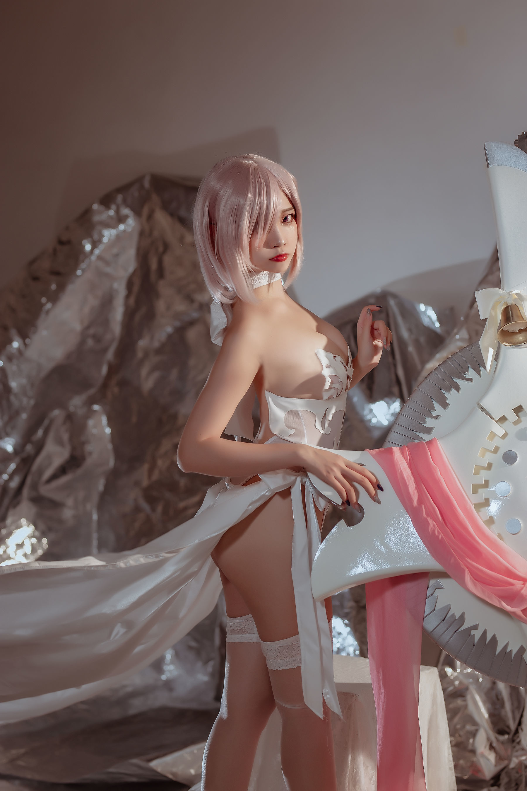 Welfare Cosplay] Popular Cosplayer Nisa - Fate Mashu Wedding Dress