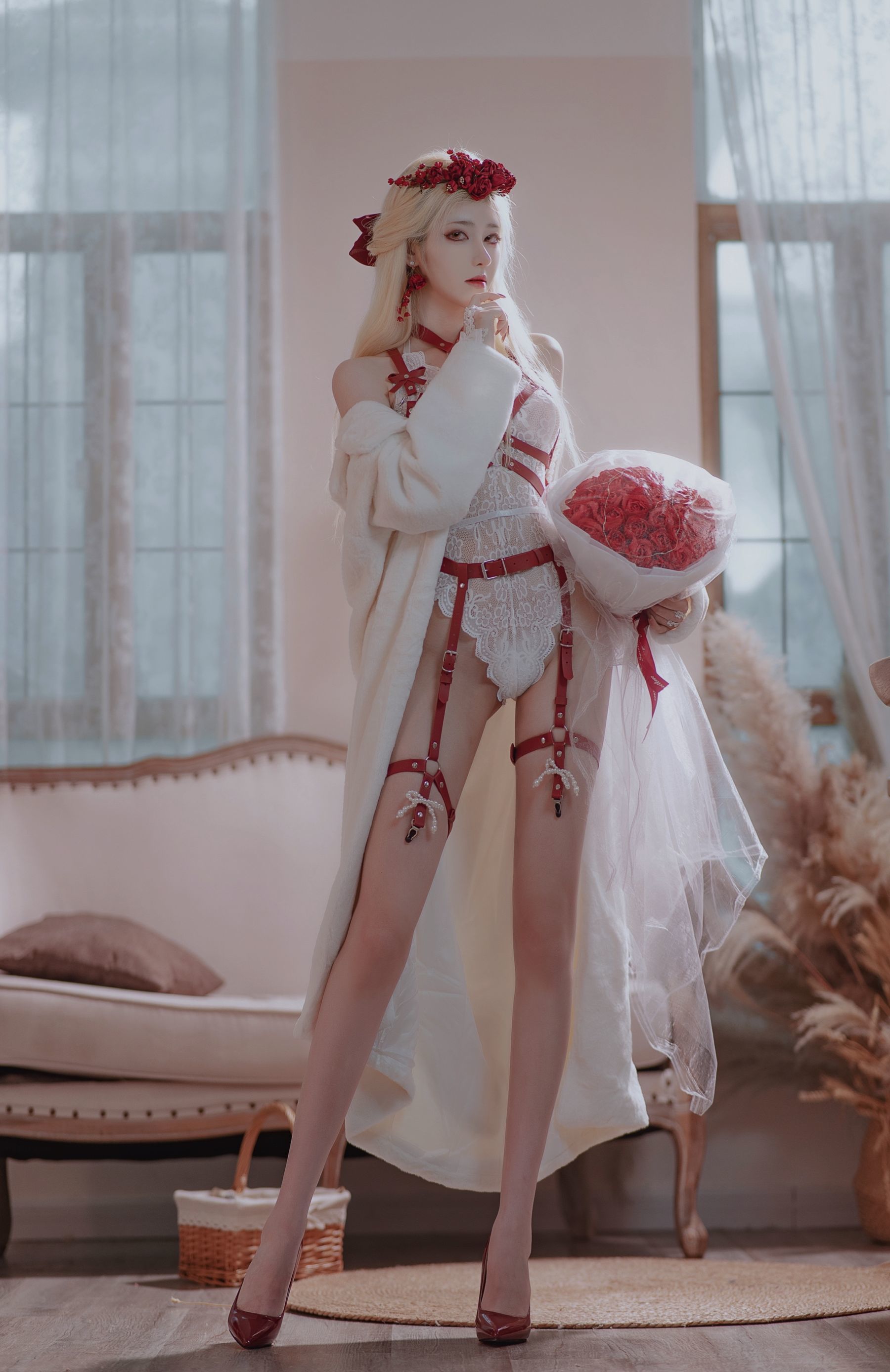 福利COS] 動漫博主南桃桃子 - 玫瑰
