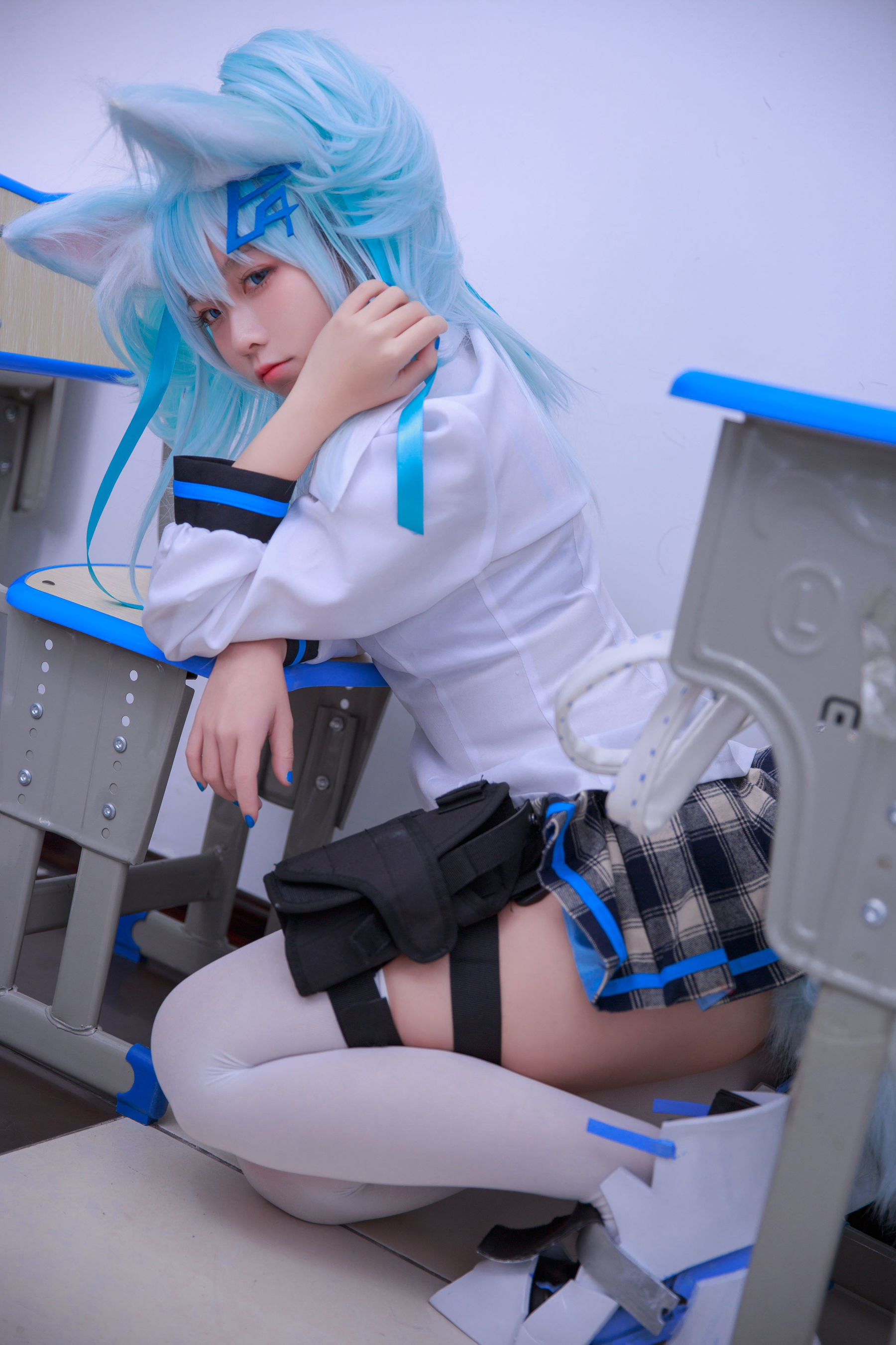福利COS] 動漫博主G44不會受傷 - 少女前線 PA15校服