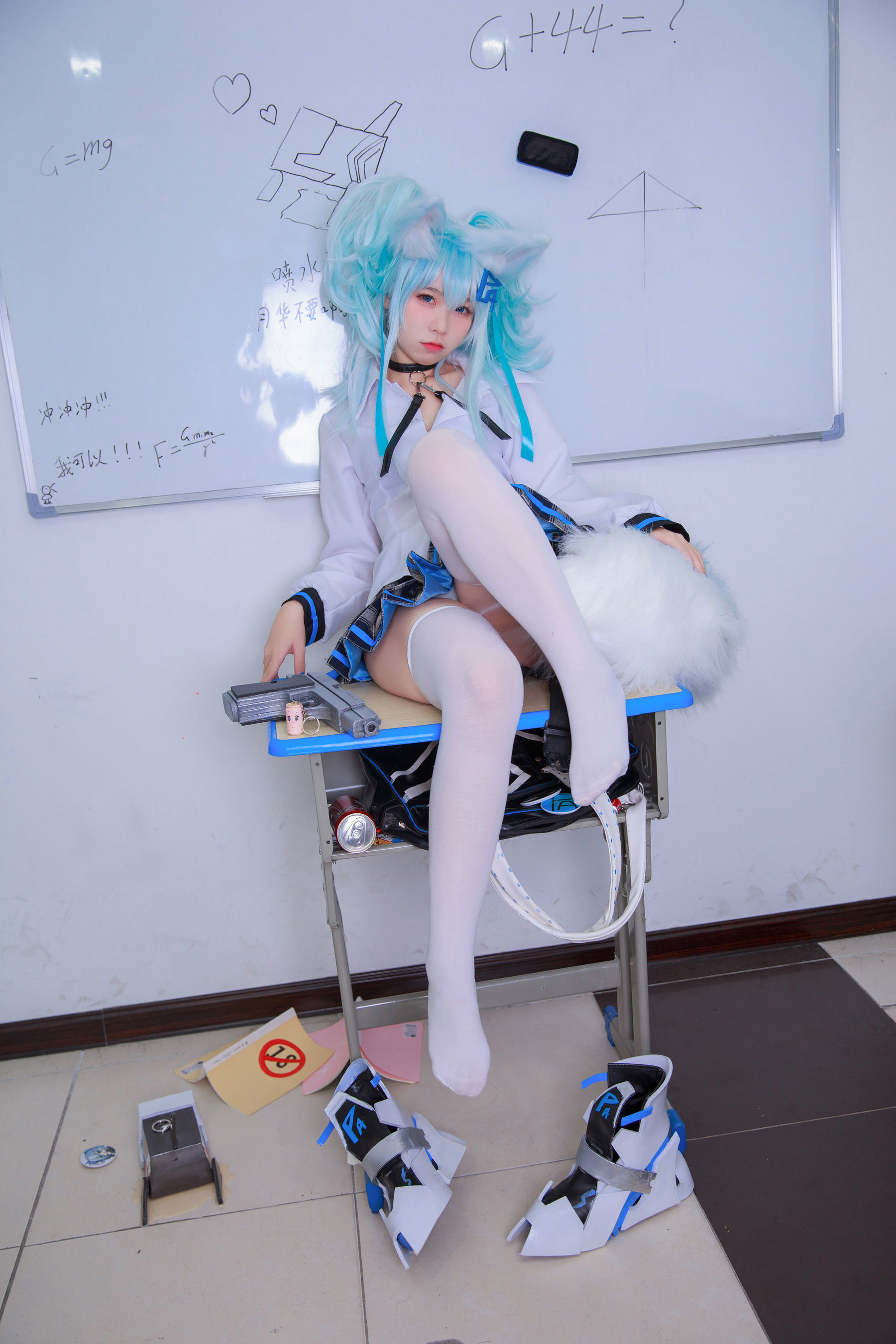 福利COS] 動漫博主G44不會受傷 - 少女前線 PA15校服