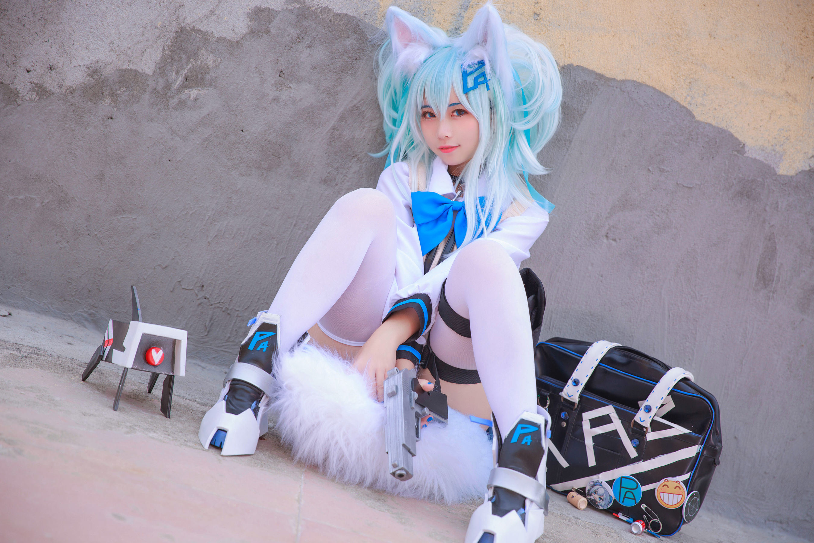 Welfare COS] Blogger Anime G44 Sẽ Không Bị Thương - Girls' Frontline PA15 Trang phục học sinh