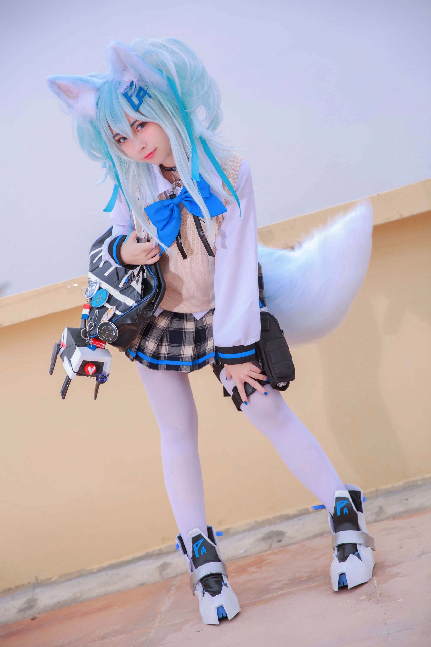 Welfare COS] Blogger Anime G44 Sẽ Không Bị Thương - Girls' Frontline PA15 Trang phục học sinh