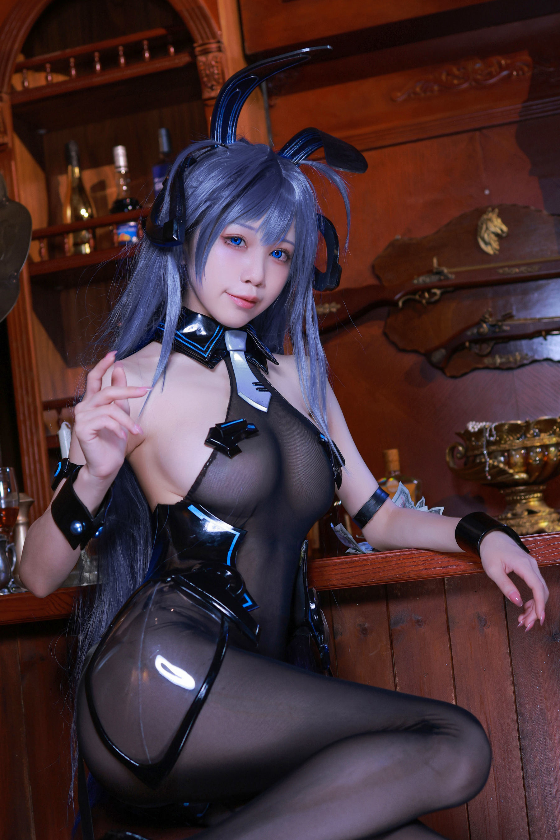 Welfare Cosplay] Anime Blogger Shuimiao Aqua - Azur Lane New Jersey