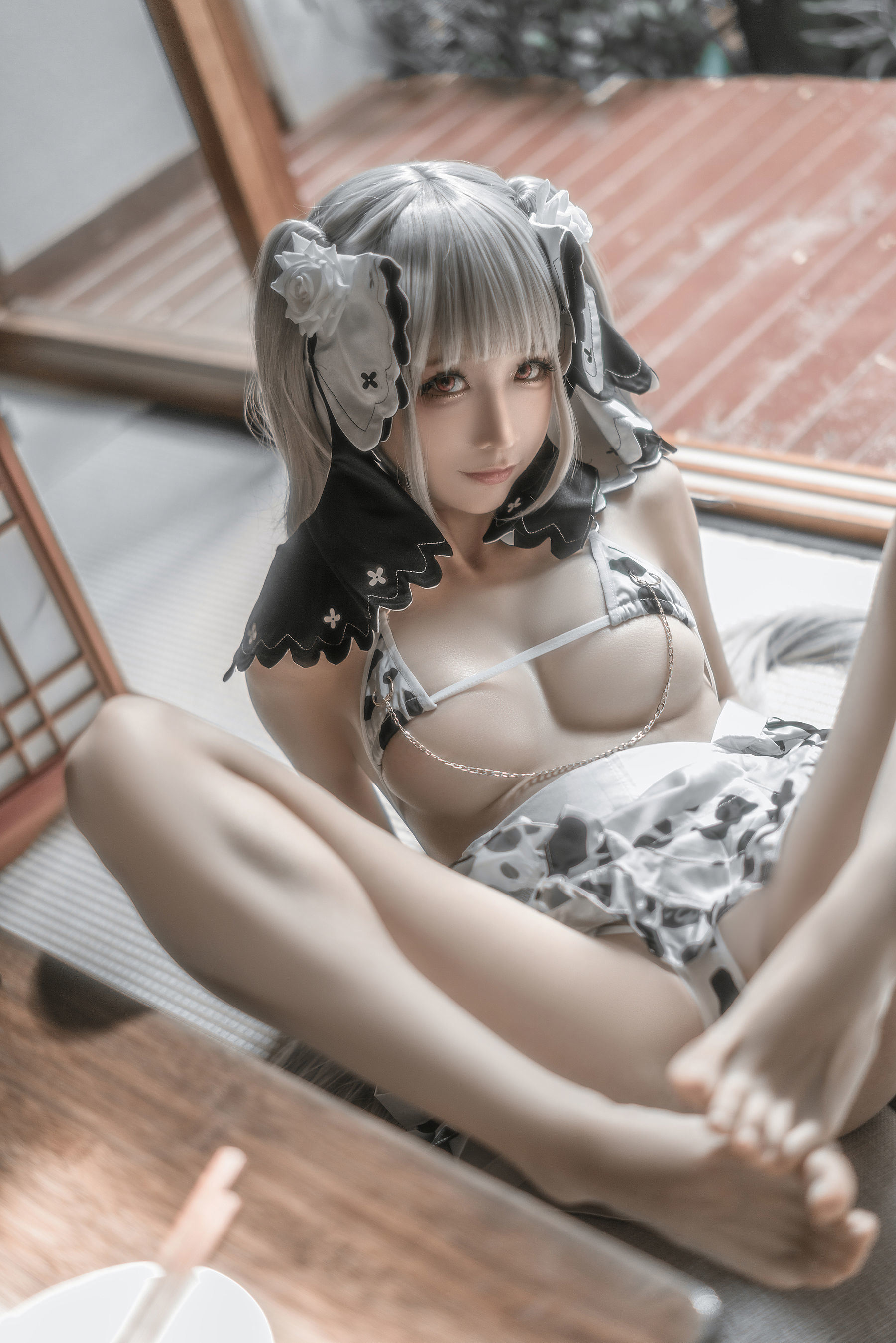 福利COS] 動漫博主蠢沫沫 - 可畏婚紗紳士版
