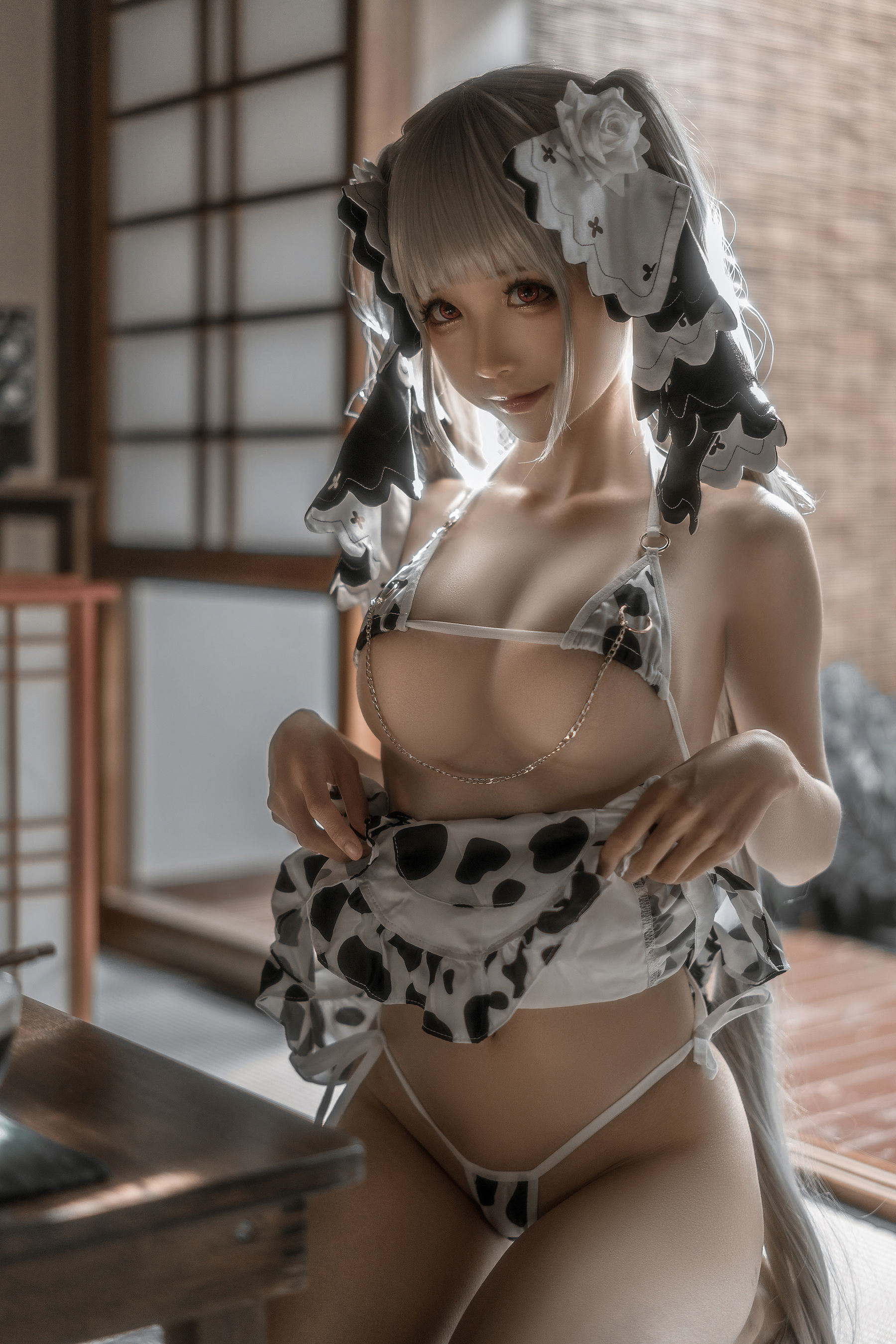 福利COS] 動漫博主蠢沫沫 - 可畏婚紗紳士版