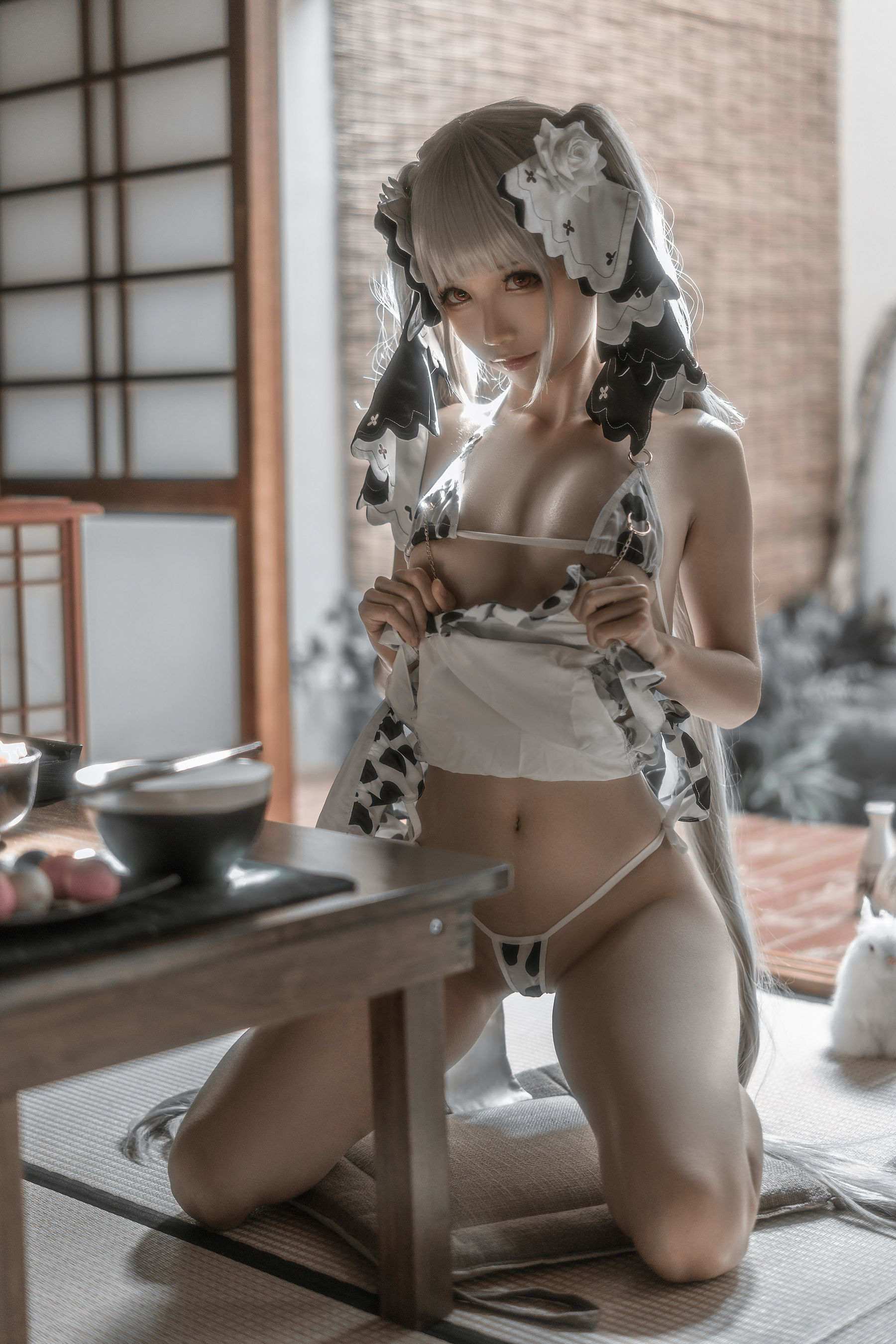 福利COS] 動漫博主蠢沫沫 - 可畏婚紗紳士版