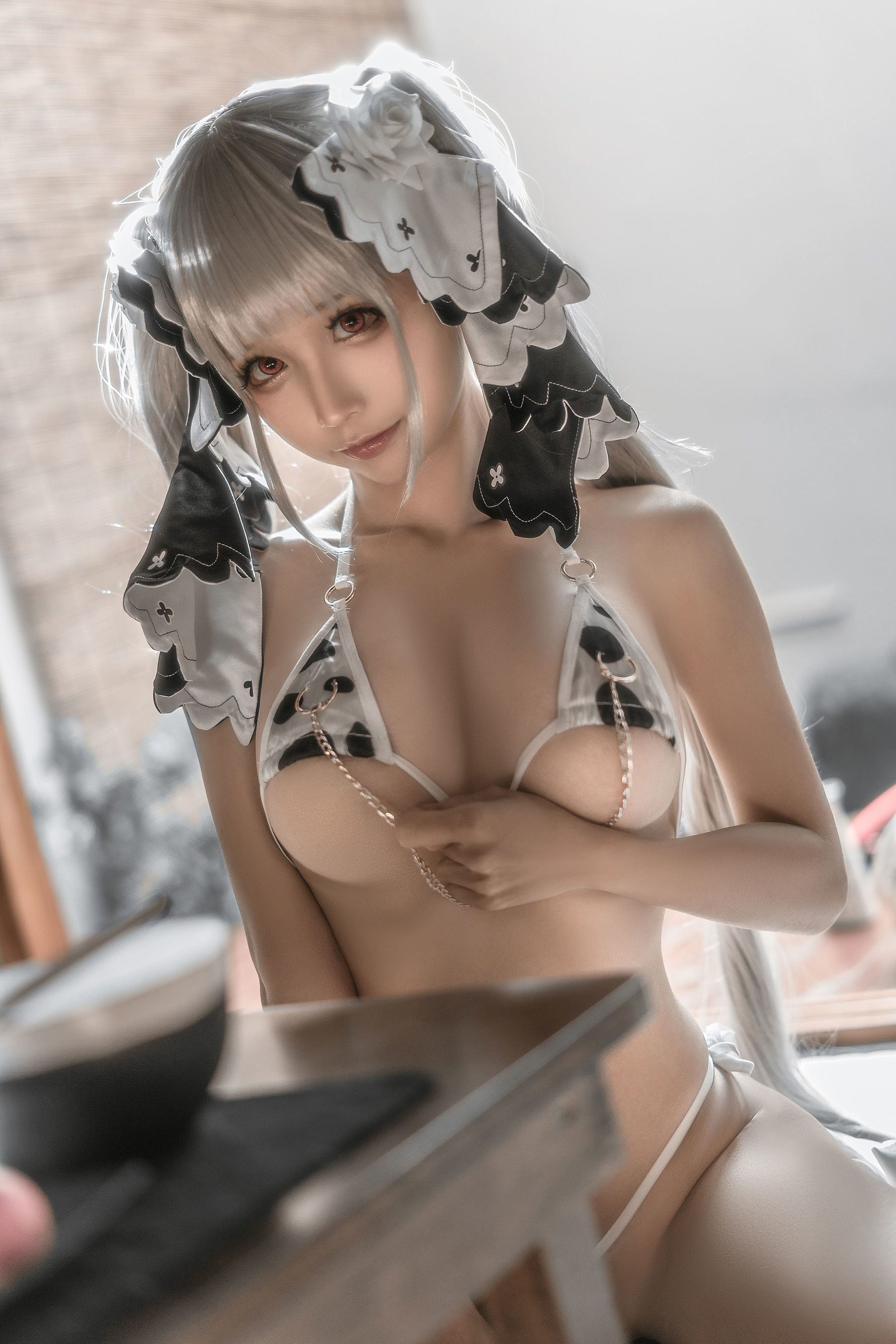 福利COS] 動漫博主蠢沫沫 - 可畏婚紗紳士版