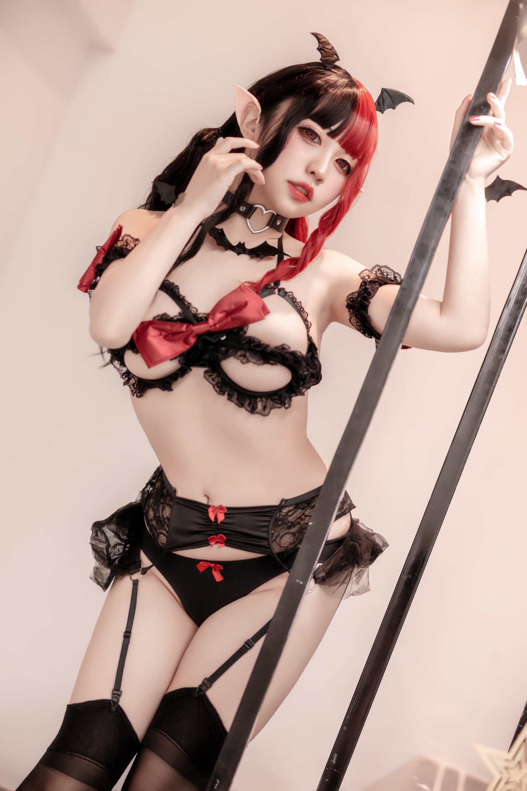 福利COS] 動漫博主貓田聖奈奈(桃之啾啾) - 拘束惡魔