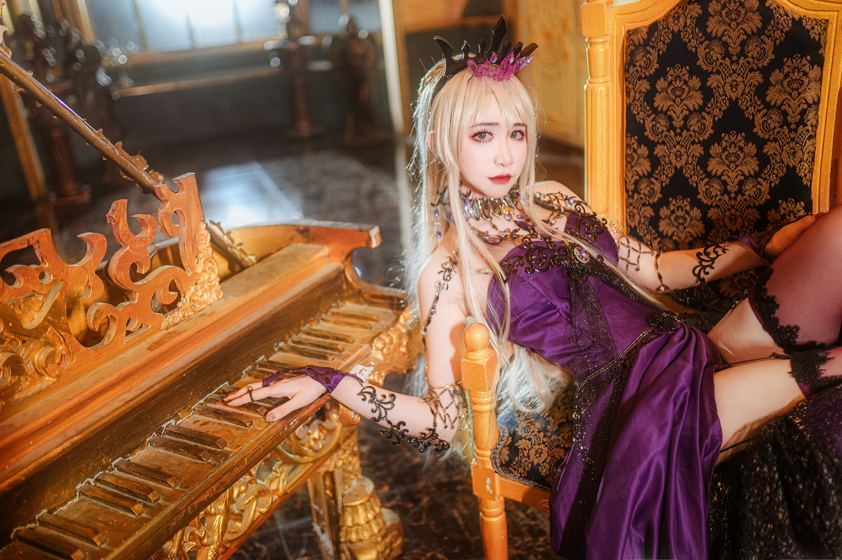 Welfare COS] Anime Blogger Ruan Yi_Fairy - Black Gun Dull Formal Dress