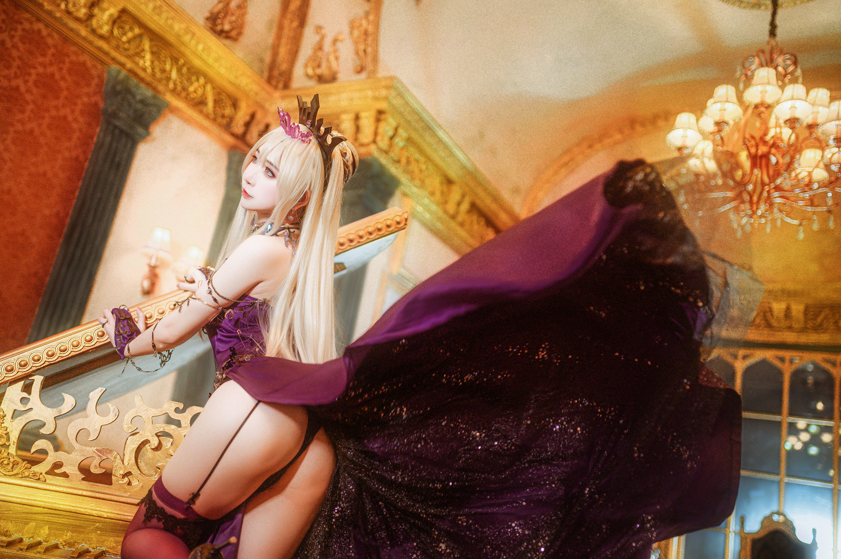 Welfare COS] Anime Blogger Ruan Yi_Fairy - Black Gun Dull Formal Dress