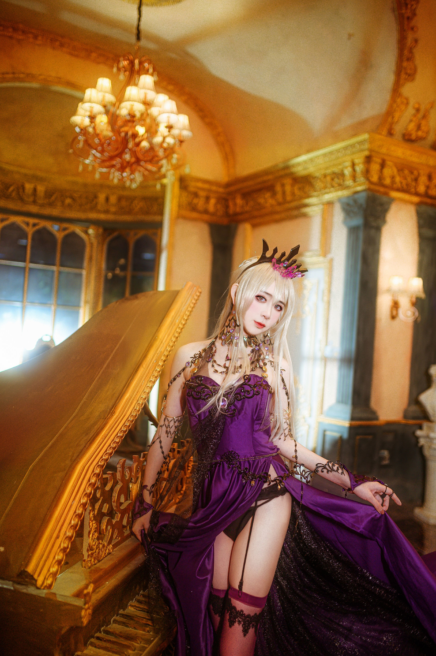 Welfare COS] Anime Blogger Ruan Yi_Fairy - Black Gun Dull Formal Dress